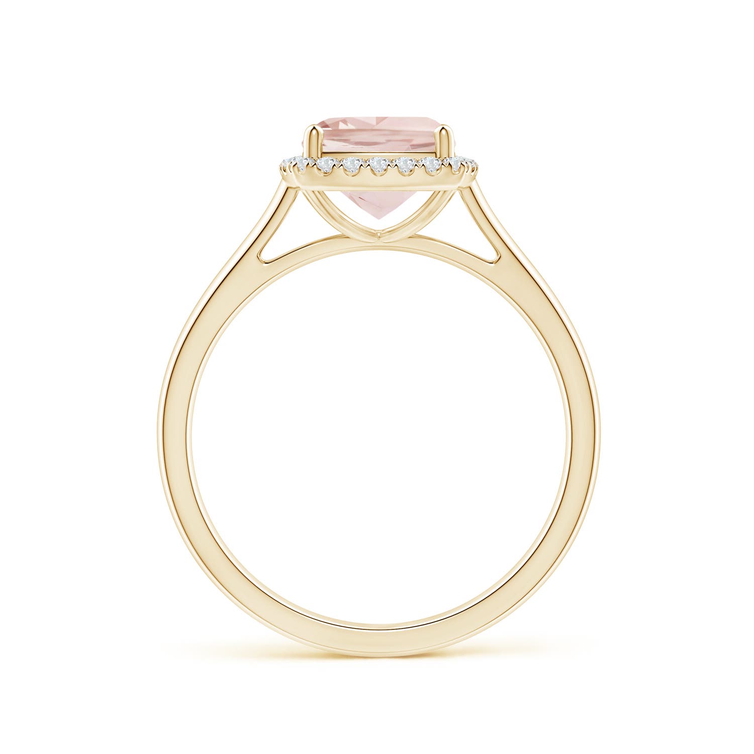 A - Morganite / 1.32 CT / 14 KT Yellow Gold