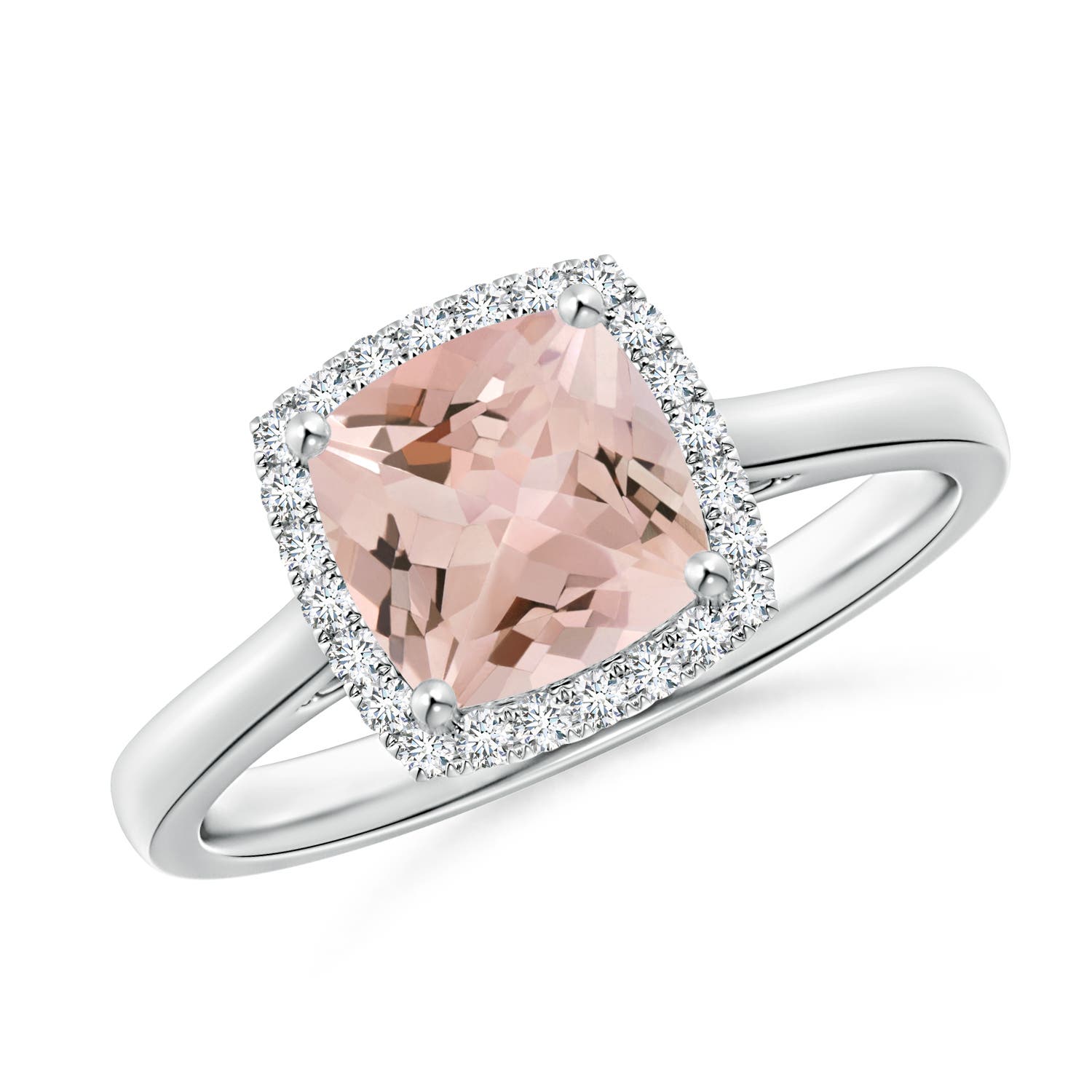 AA - Morganite / 1.32 CT / 14 KT White Gold