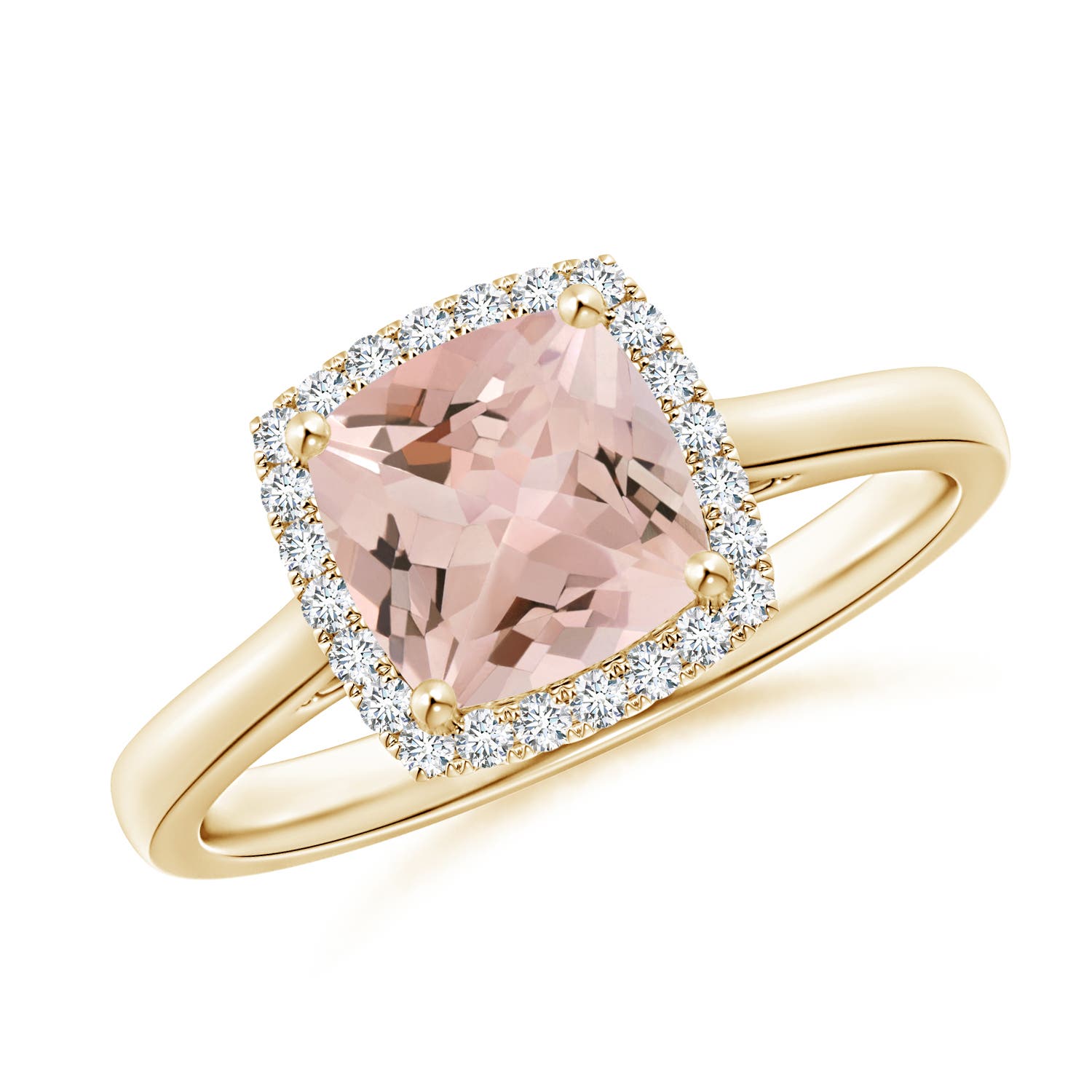 AA - Morganite / 1.32 CT / 14 KT Yellow Gold