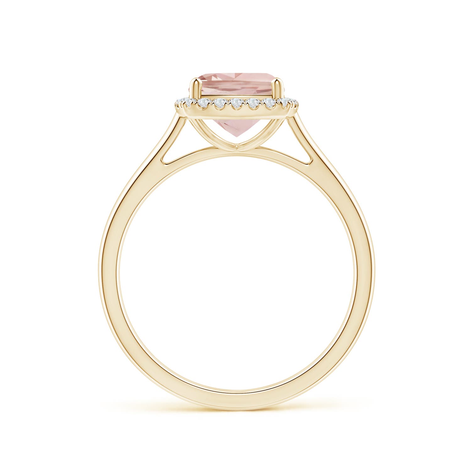 AA - Morganite / 1.32 CT / 14 KT Yellow Gold