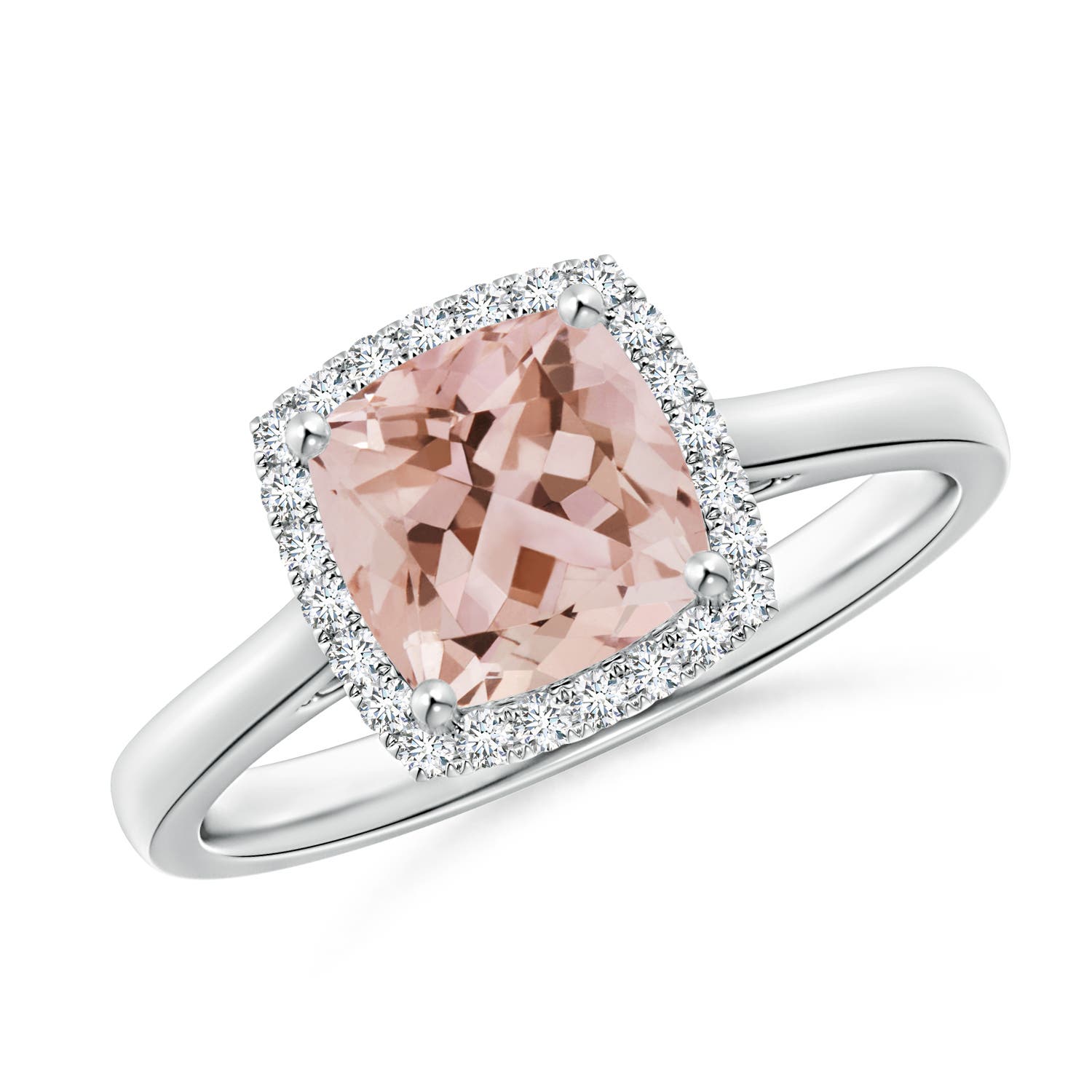 AAA - Morganite / 1.32 CT / 14 KT White Gold