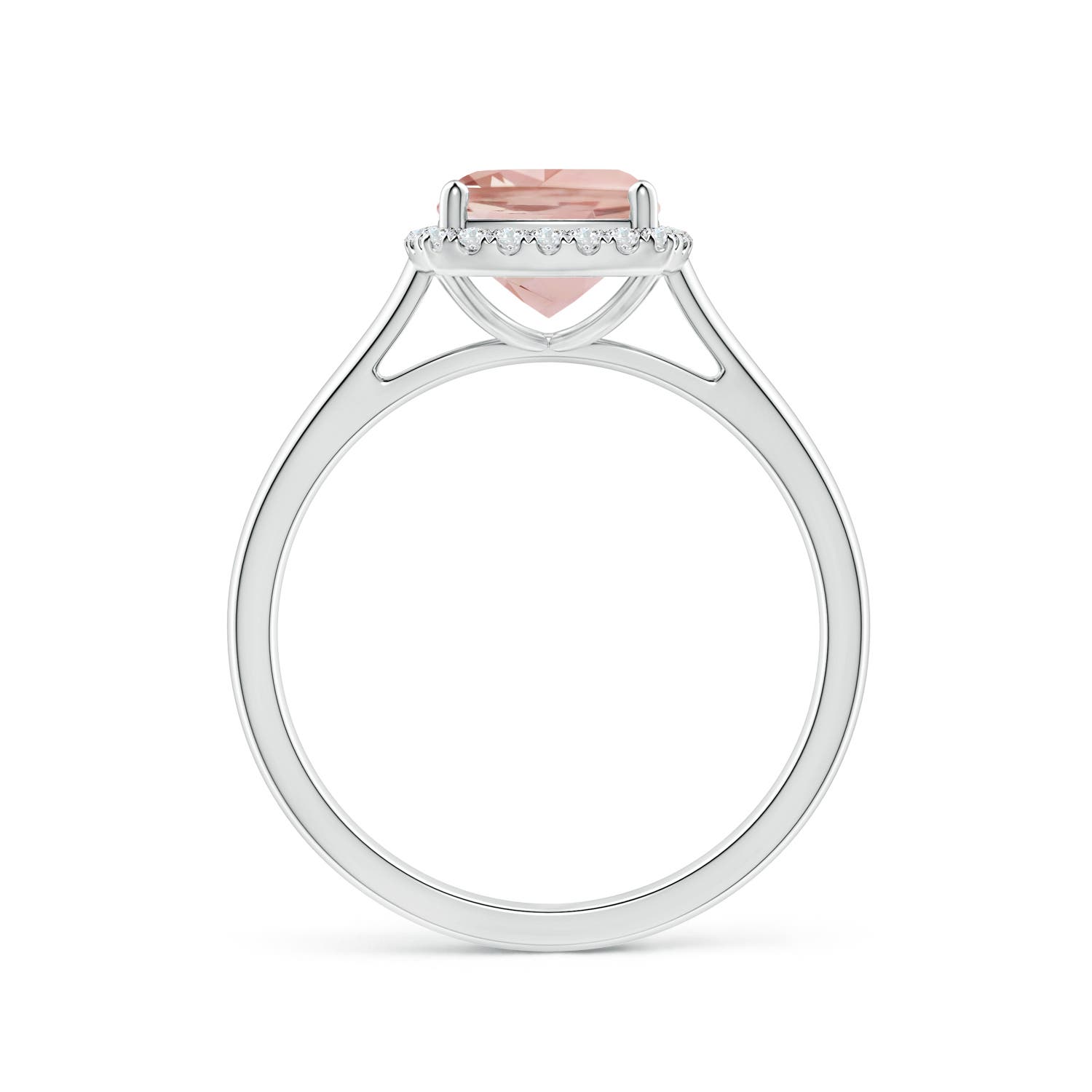 AAA - Morganite / 1.32 CT / 14 KT White Gold