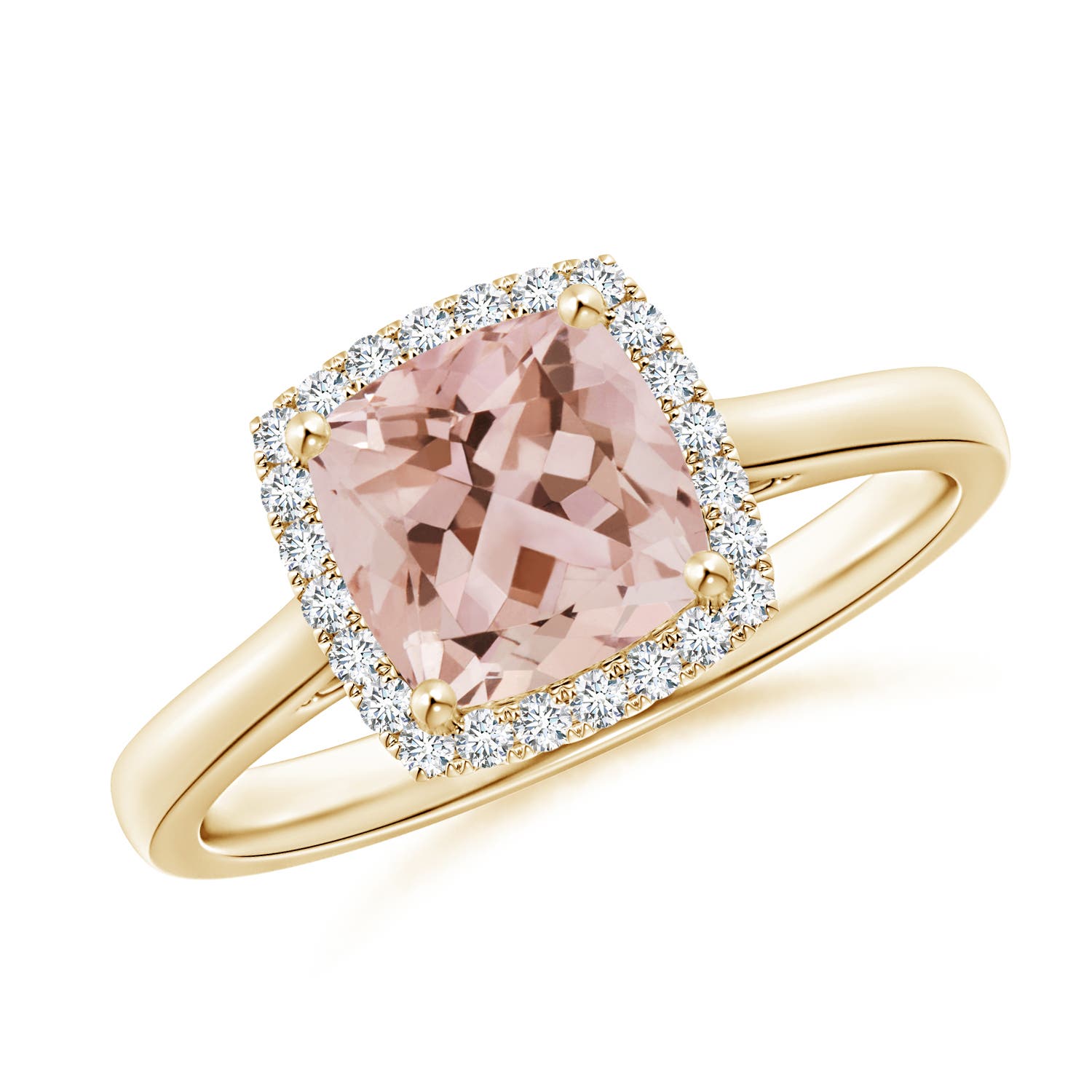 AAA - Morganite / 1.32 CT / 14 KT Yellow Gold