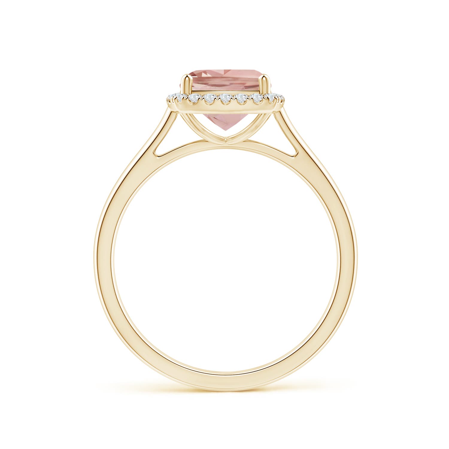 AAAA - Morganite / 1.32 CT / 14 KT Yellow Gold