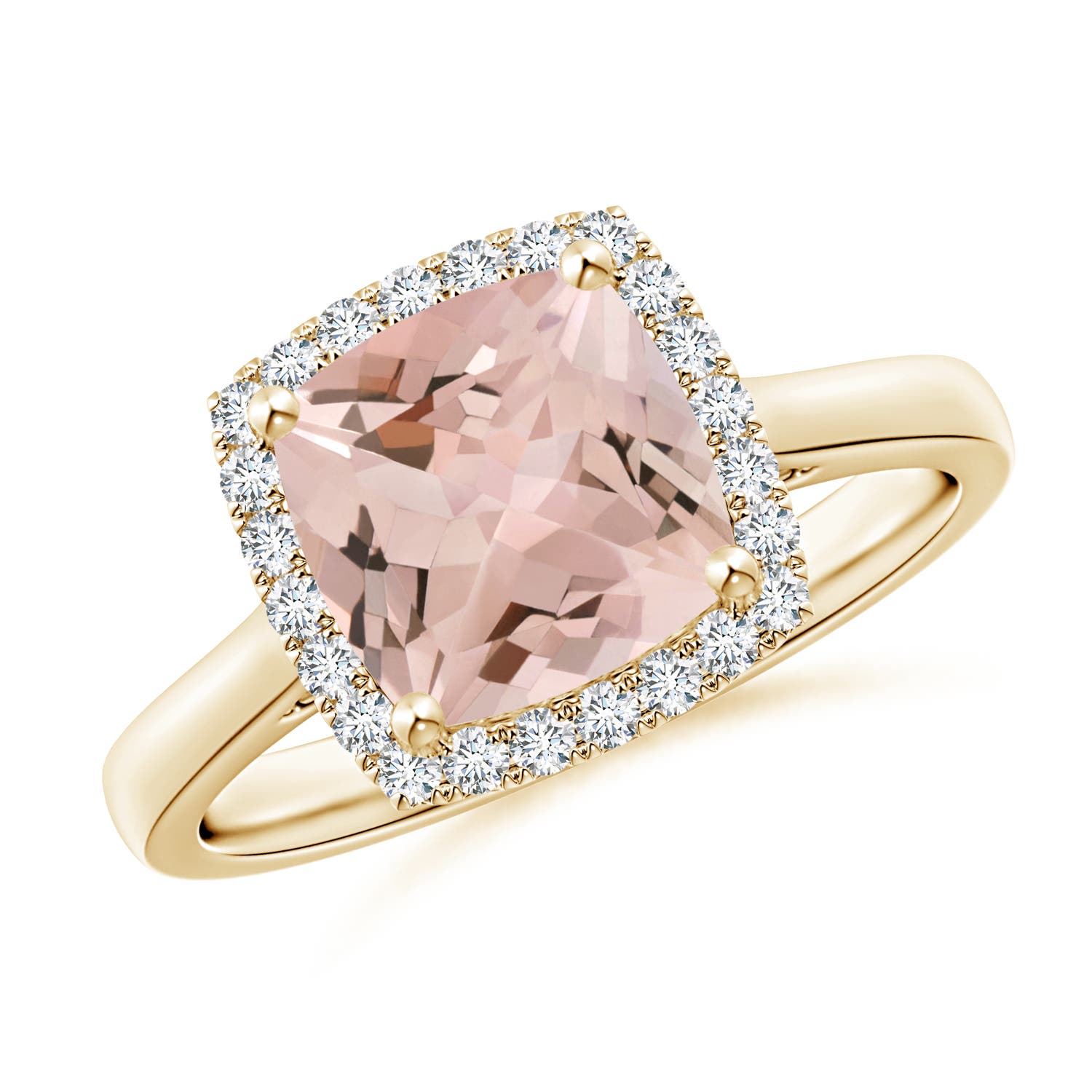 AA - Morganite / 1.99 CT / 14 KT Yellow Gold