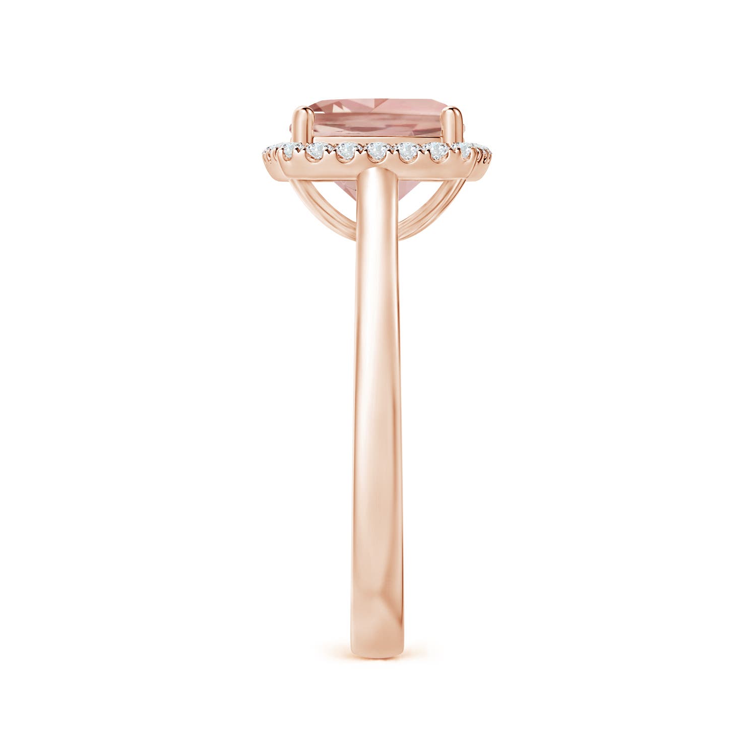 AAAA - Morganite / 1.99 CT / 14 KT Rose Gold