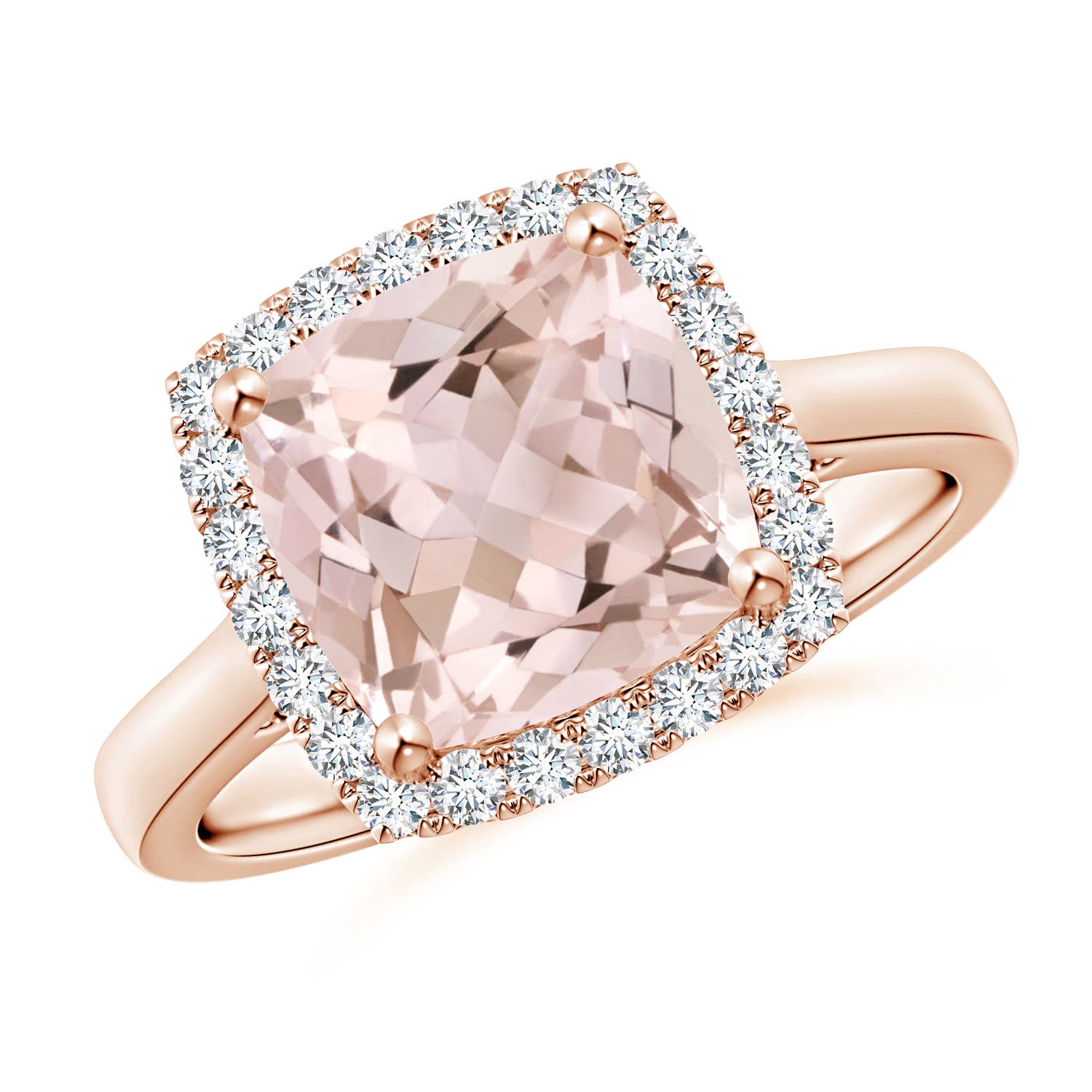 A - Morganite / 2.96 CT / 14 KT Rose Gold