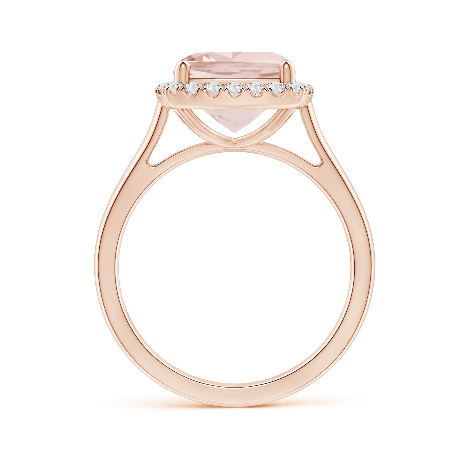 A - Morganite / 2.96 CT / 14 KT Rose Gold