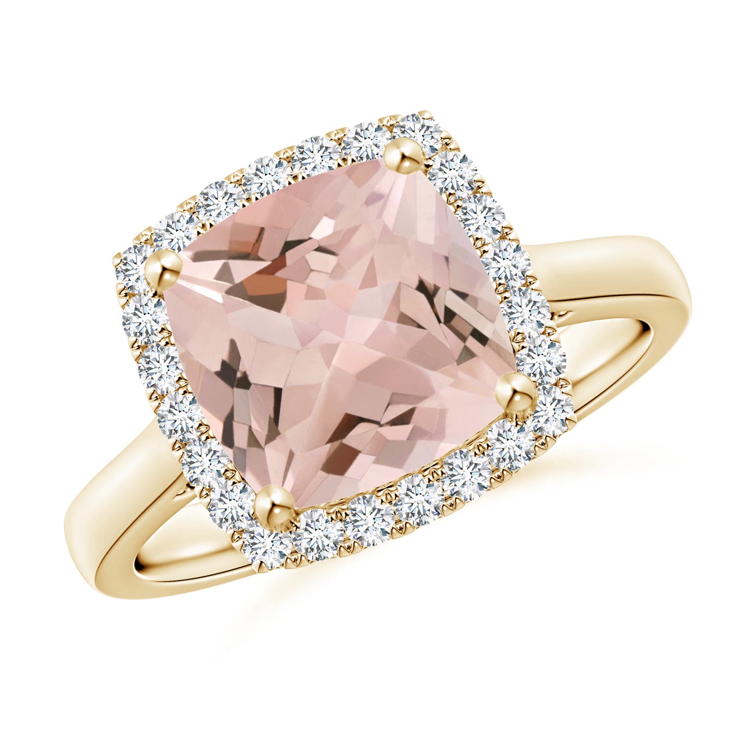 AA - Morganite / 2.96 CT / 14 KT Yellow Gold