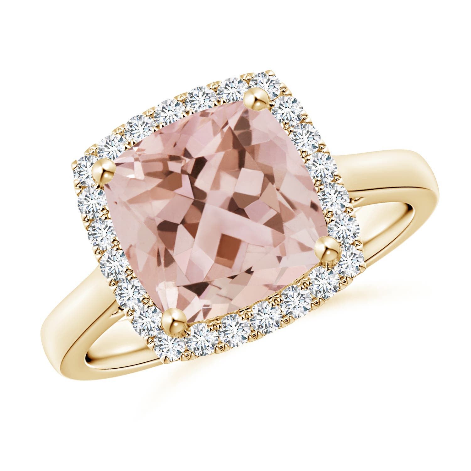 AAA - Morganite / 2.96 CT / 14 KT Yellow Gold