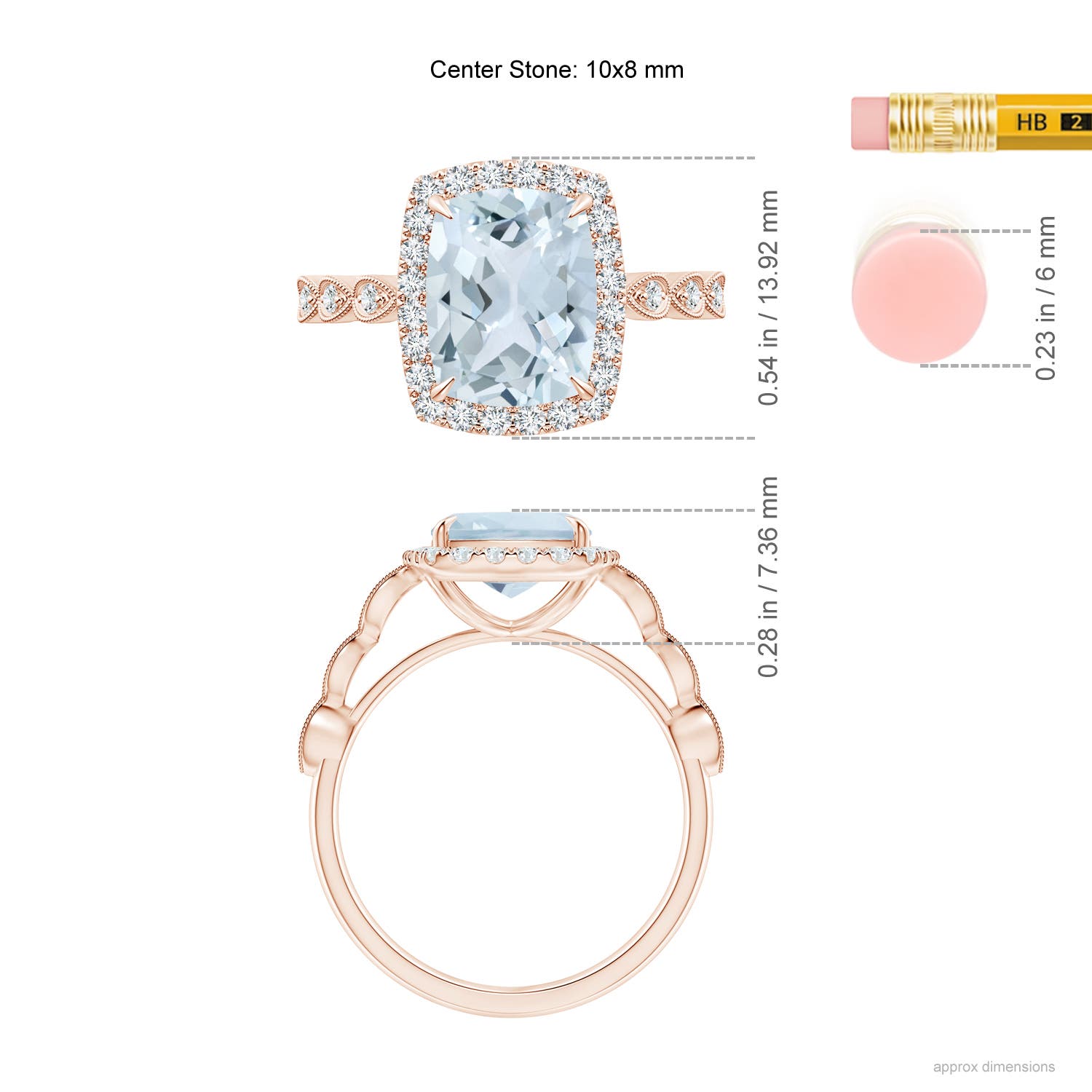 A - Aquamarine / 2.79 CT / 14 KT Rose Gold