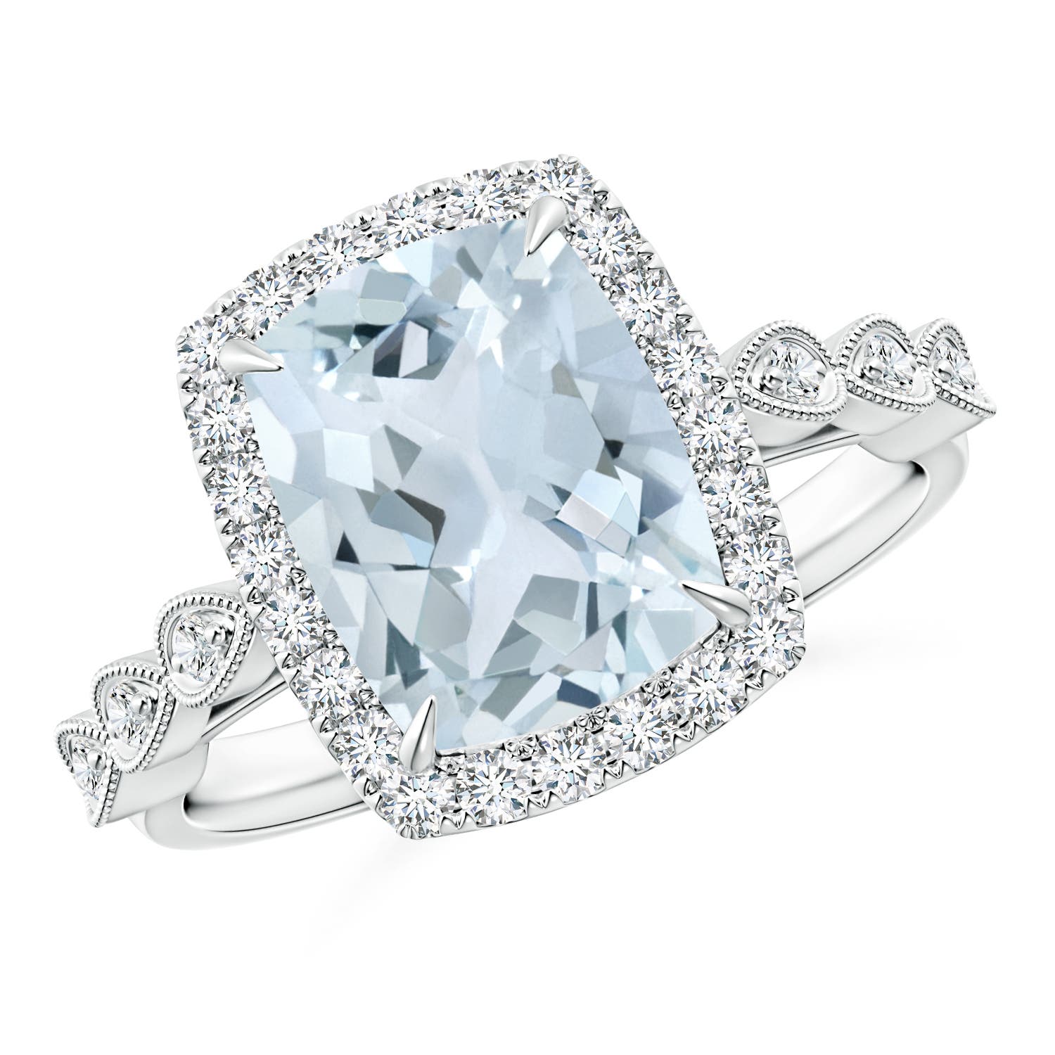 A - Aquamarine / 2.79 CT / 14 KT White Gold