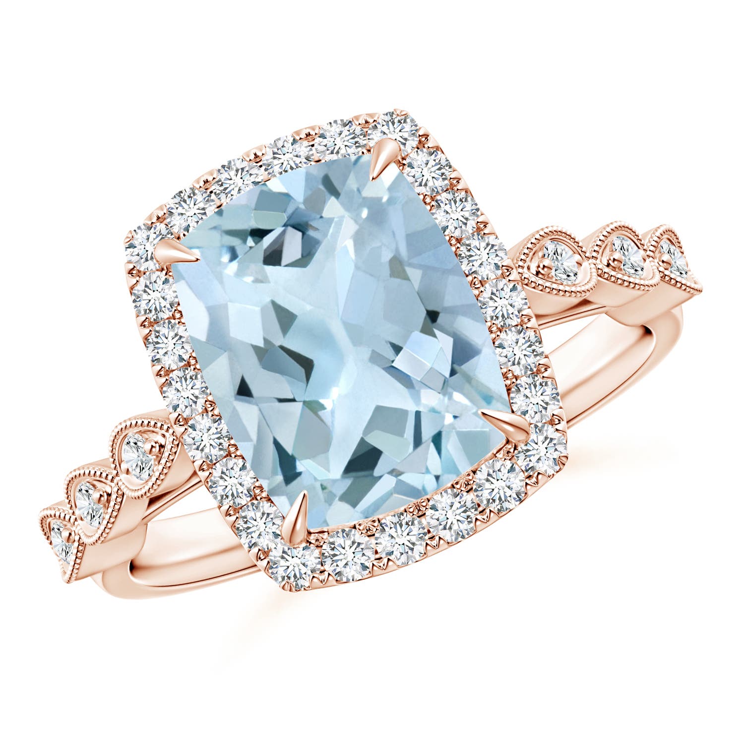 AA - Aquamarine / 2.79 CT / 14 KT Rose Gold