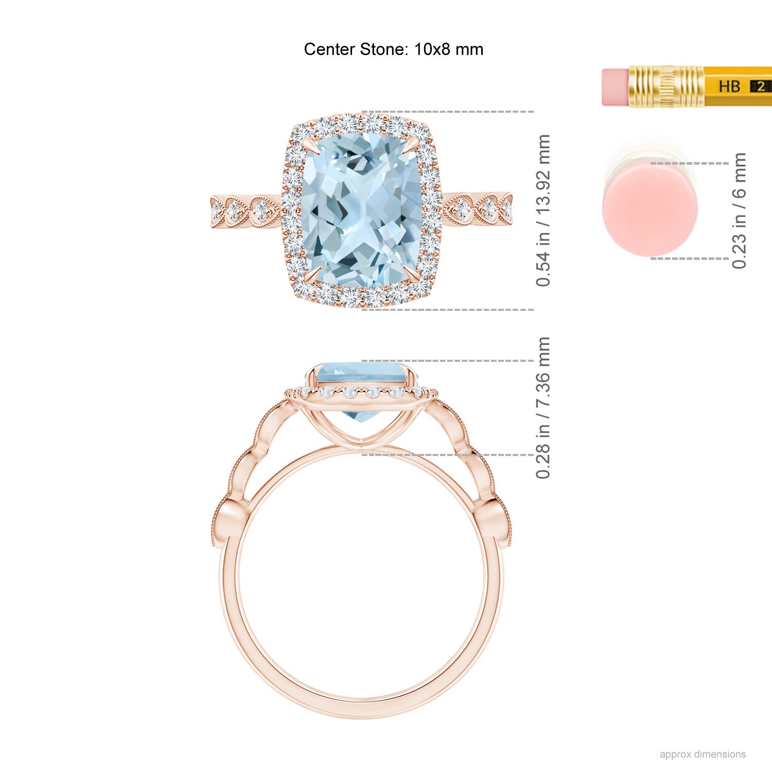 AA - Aquamarine / 2.79 CT / 14 KT Rose Gold