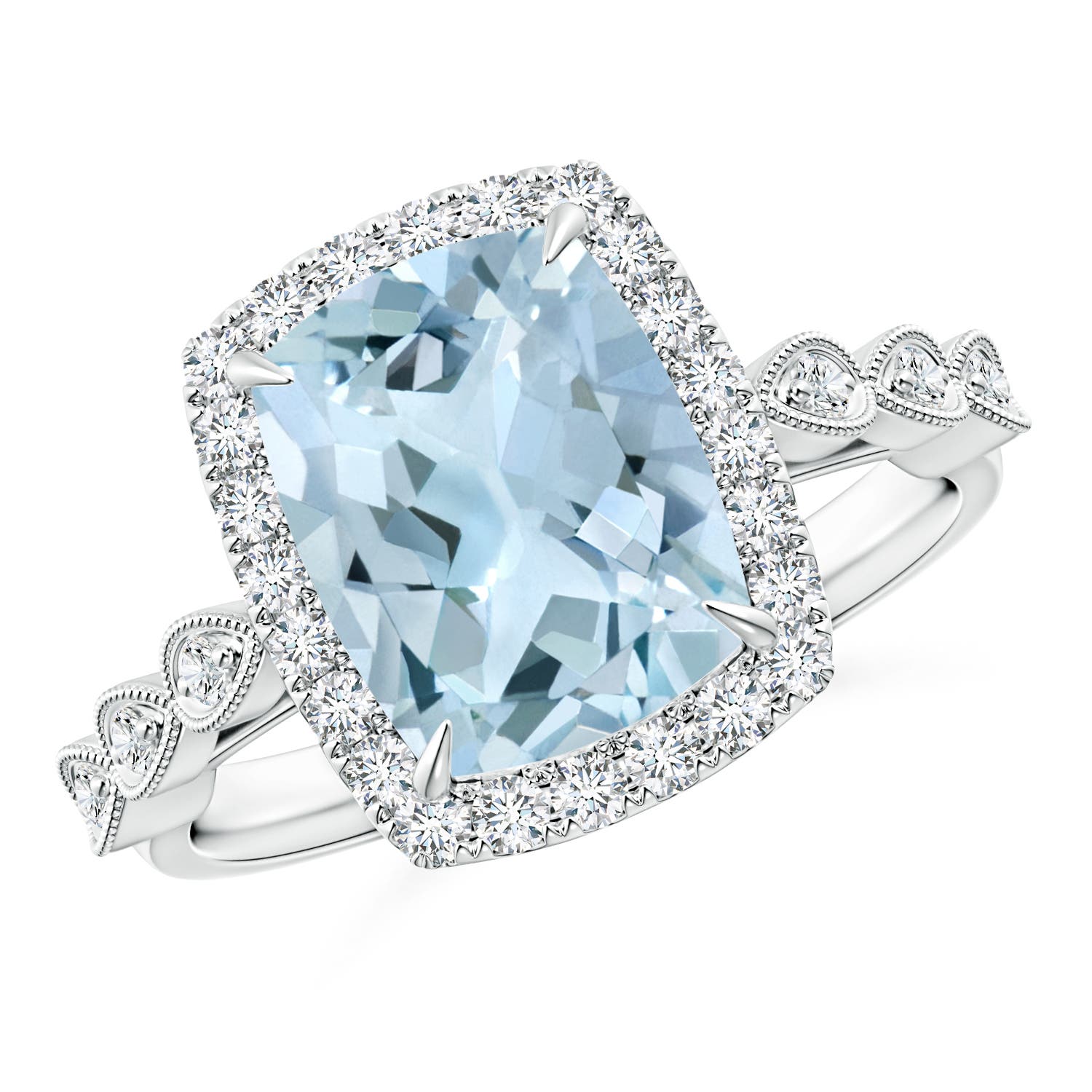 AA - Aquamarine / 2.79 CT / 14 KT White Gold