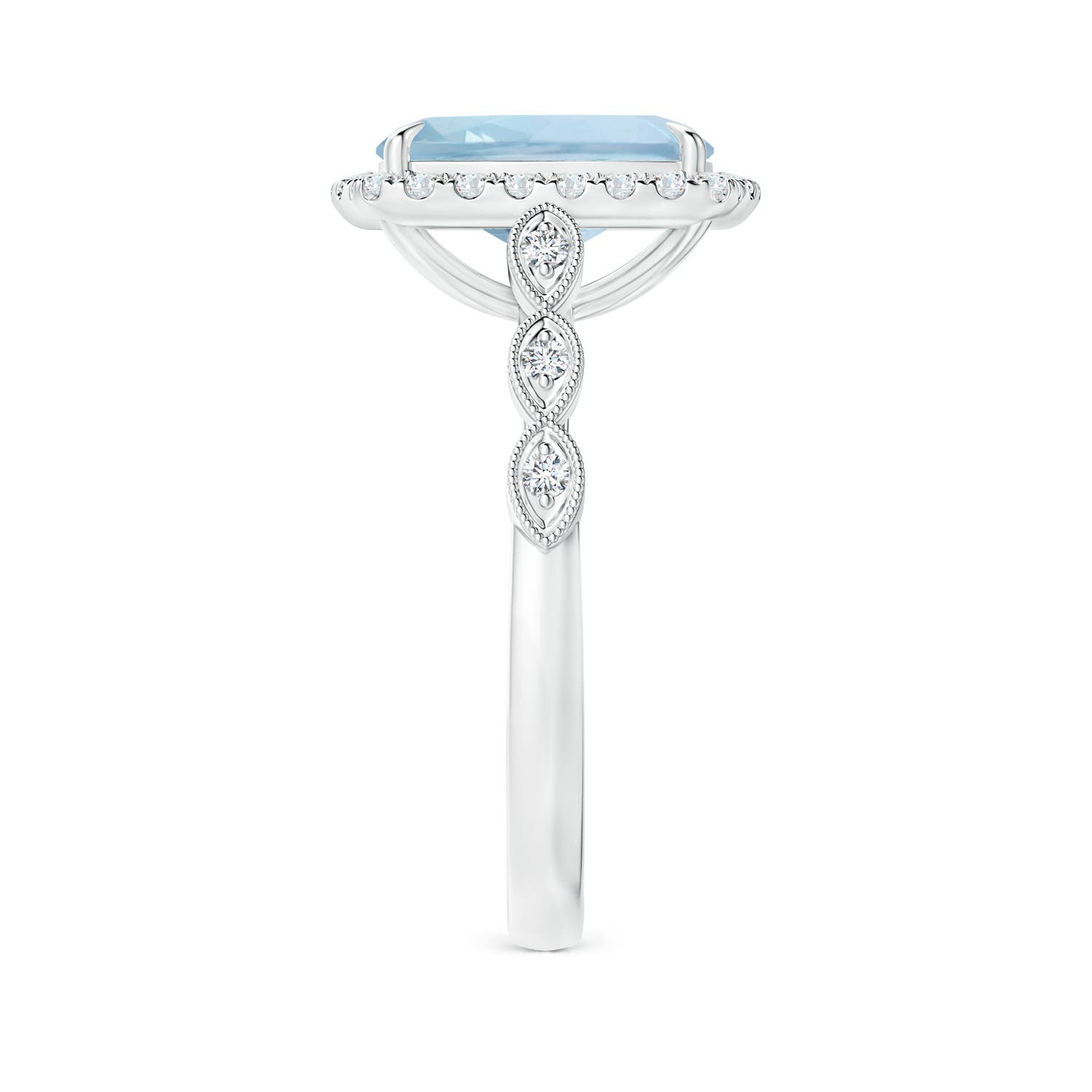 AA - Aquamarine / 2.79 CT / 14 KT White Gold