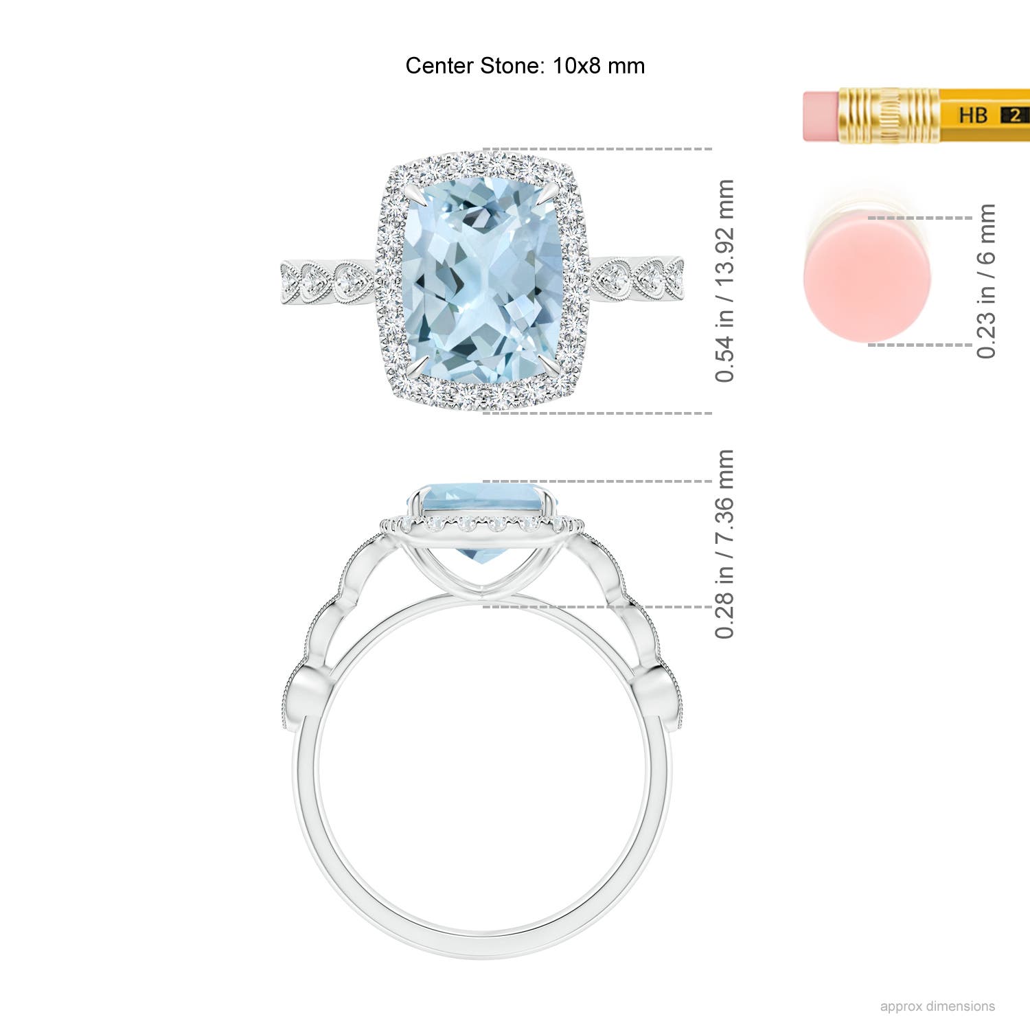 AA - Aquamarine / 2.79 CT / 14 KT White Gold