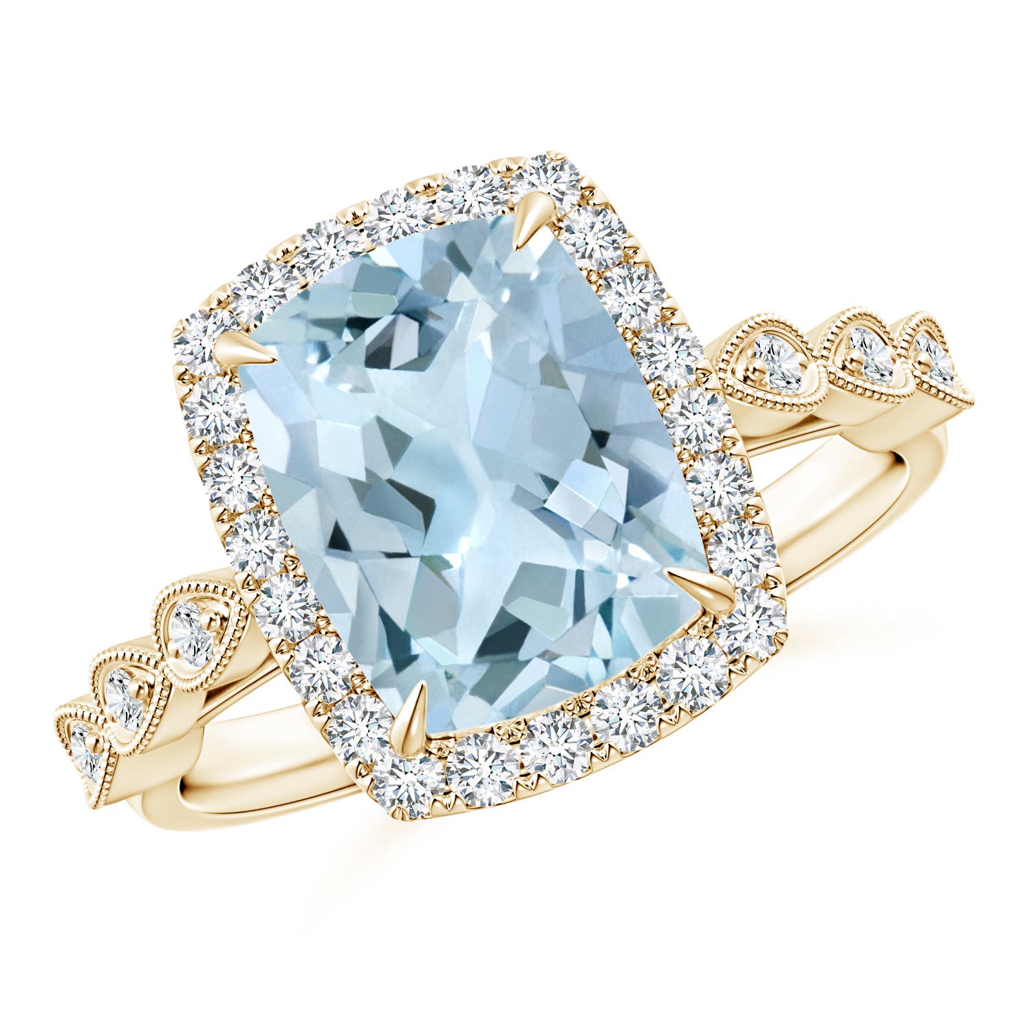 AA - Aquamarine / 2.79 CT / 14 KT Yellow Gold