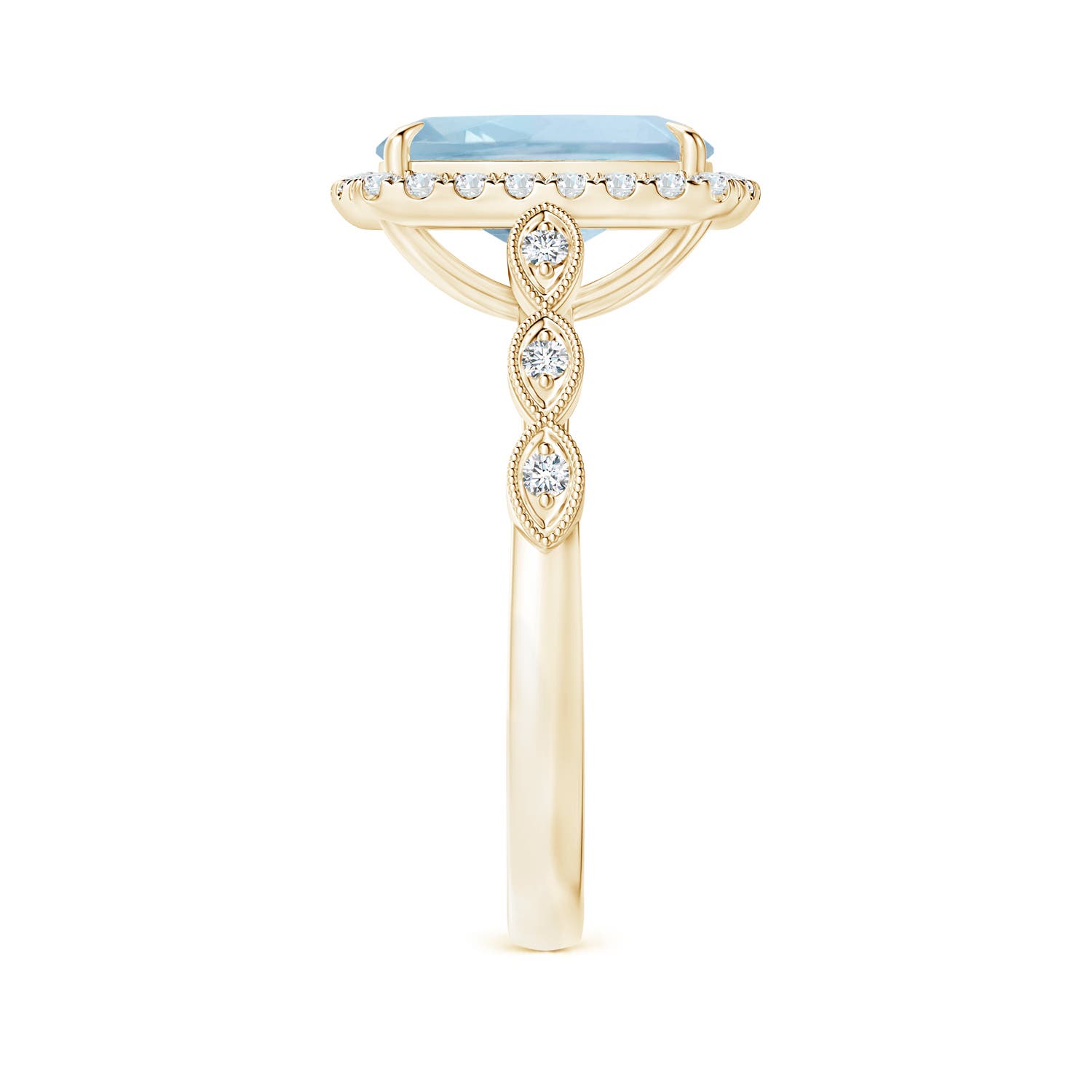 AA - Aquamarine / 2.79 CT / 14 KT Yellow Gold