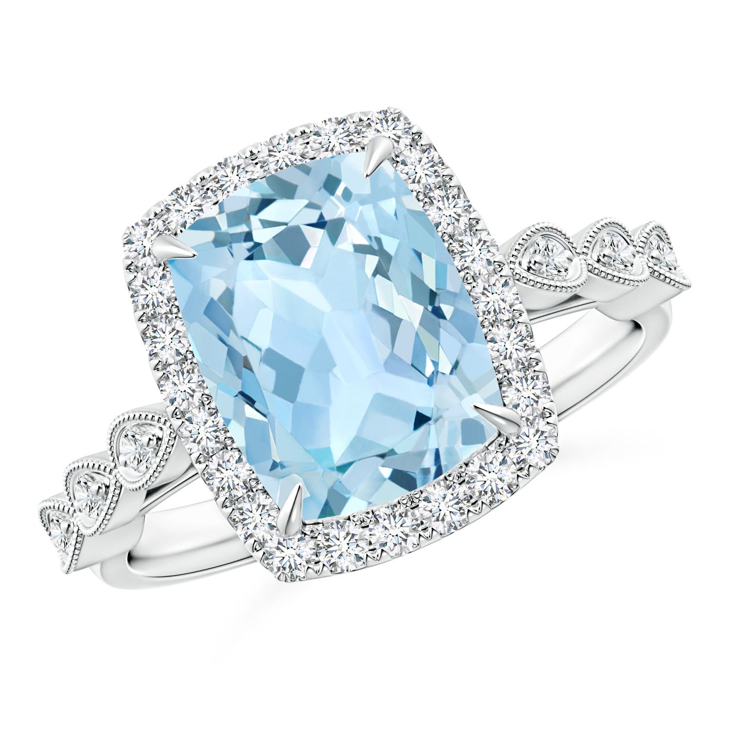 AAA - Aquamarine / 2.79 CT / 14 KT White Gold