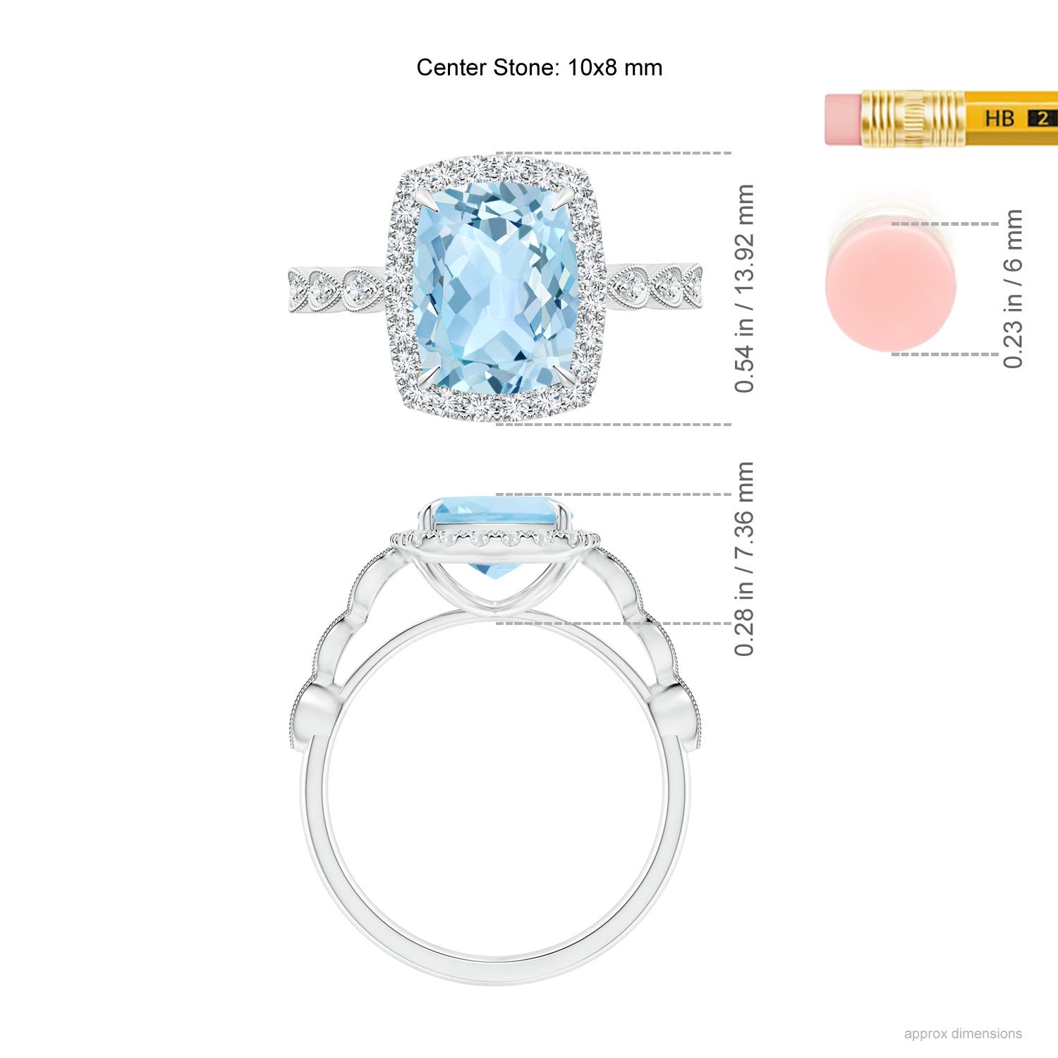 AAA - Aquamarine / 2.79 CT / 14 KT White Gold