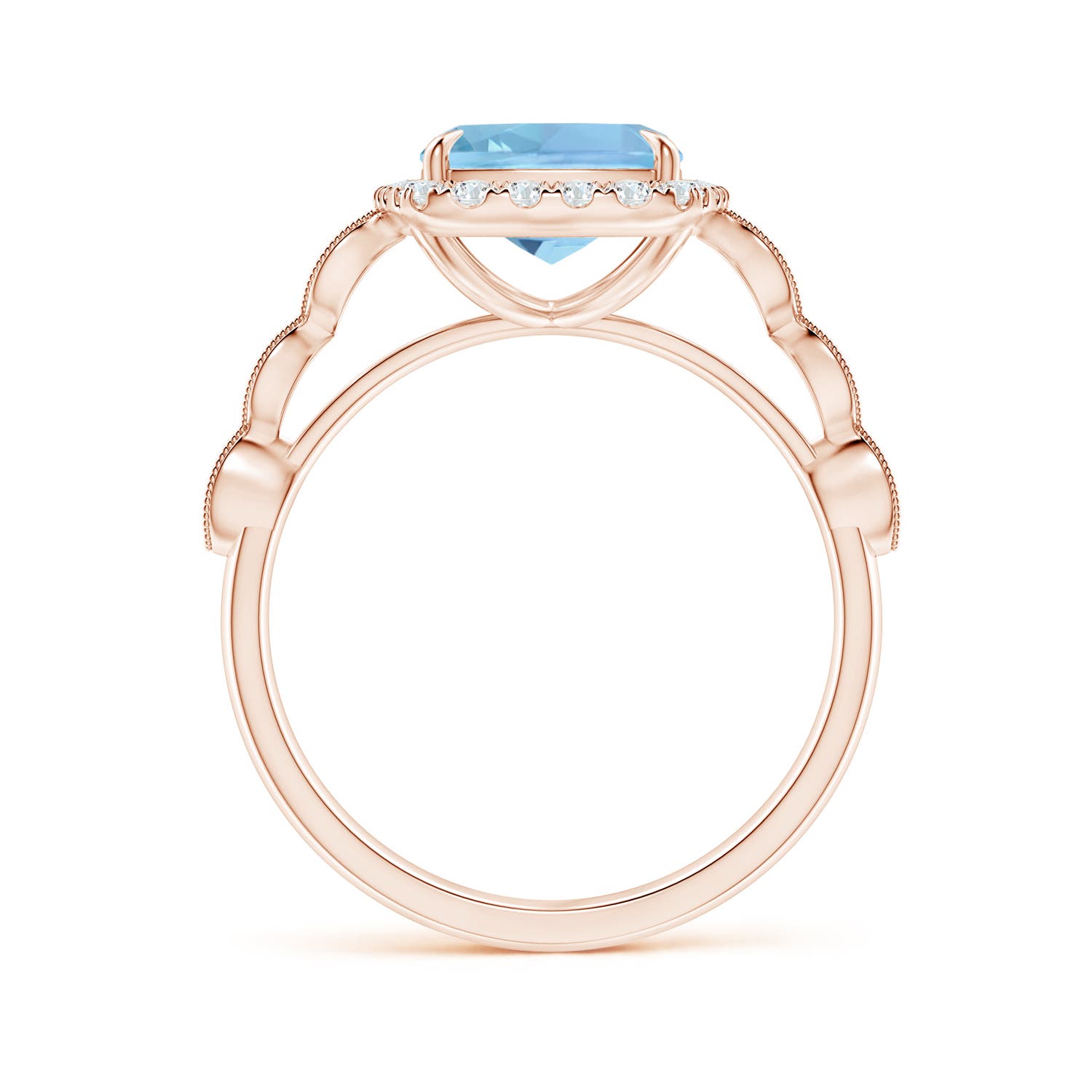 AAAA - Aquamarine / 2.79 CT / 14 KT Rose Gold