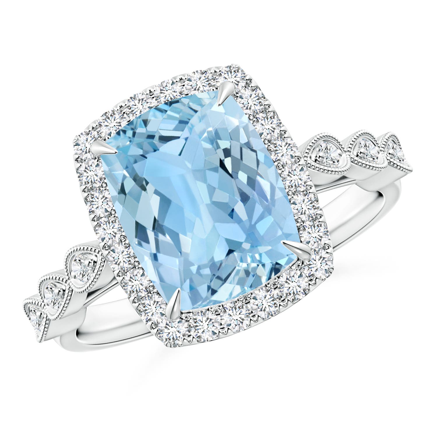 AAAA - Aquamarine / 2.79 CT / 14 KT White Gold