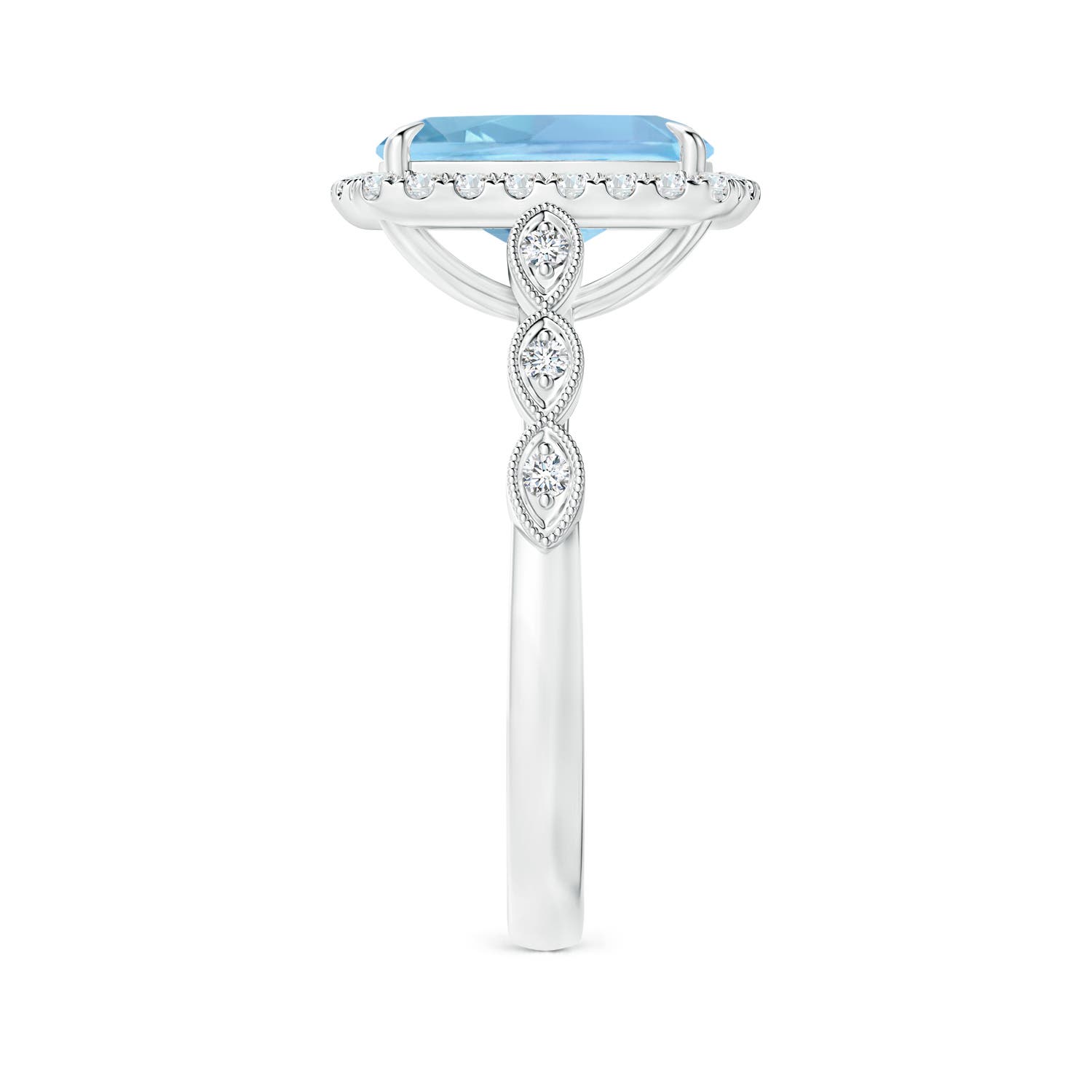 AAAA - Aquamarine / 2.79 CT / 14 KT White Gold