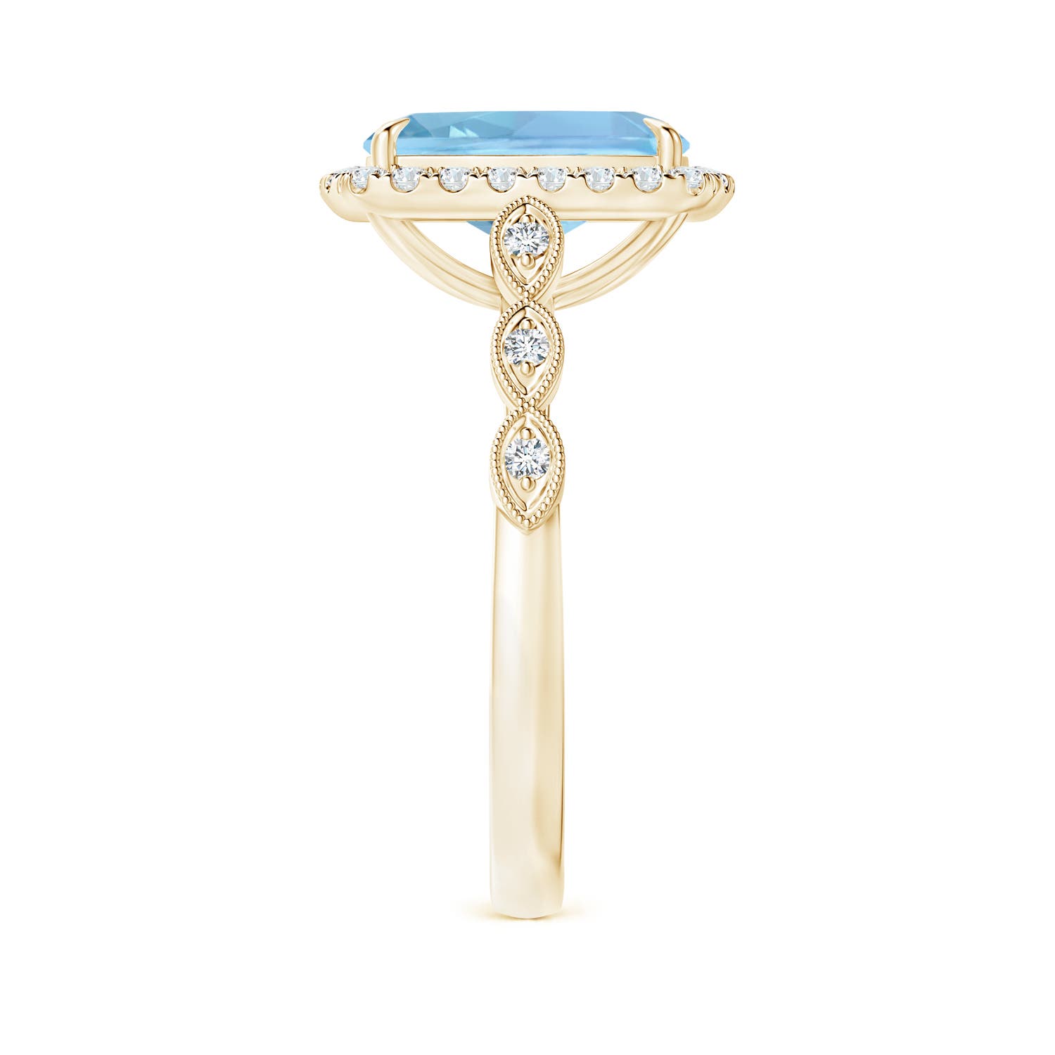 AAAA - Aquamarine / 2.79 CT / 14 KT Yellow Gold