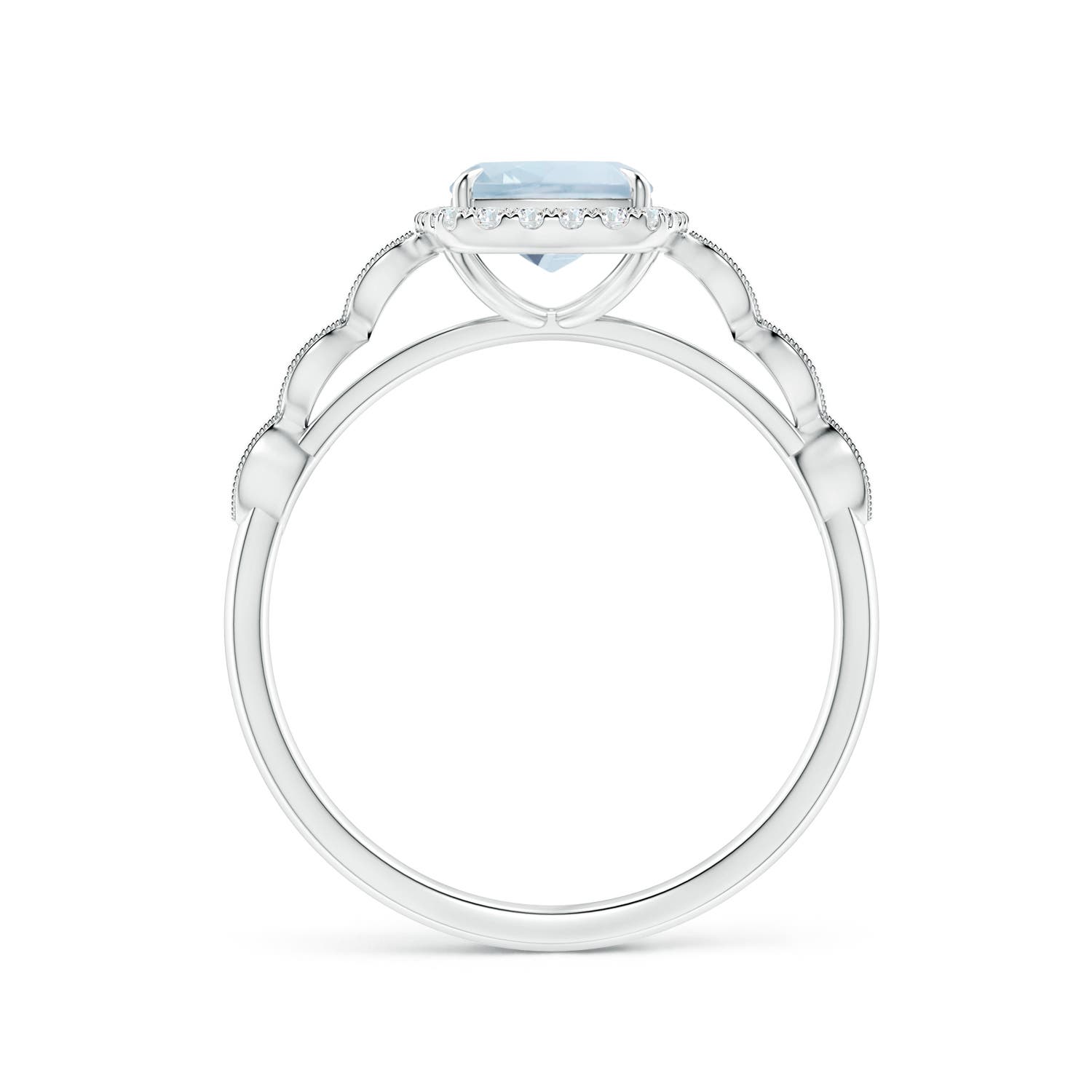 A - Aquamarine / 1.37 CT / 14 KT White Gold