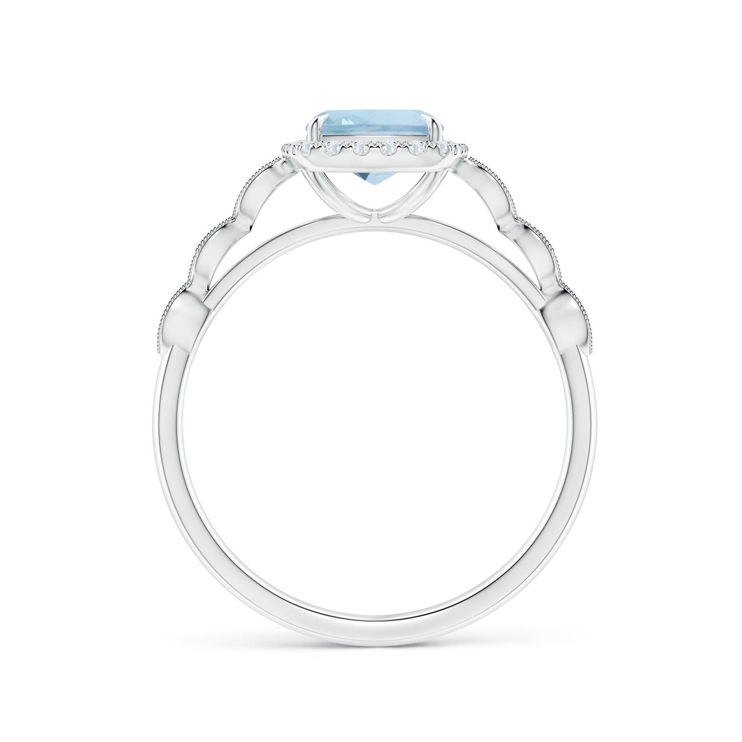 AA - Aquamarine / 1.37 CT / 14 KT White Gold