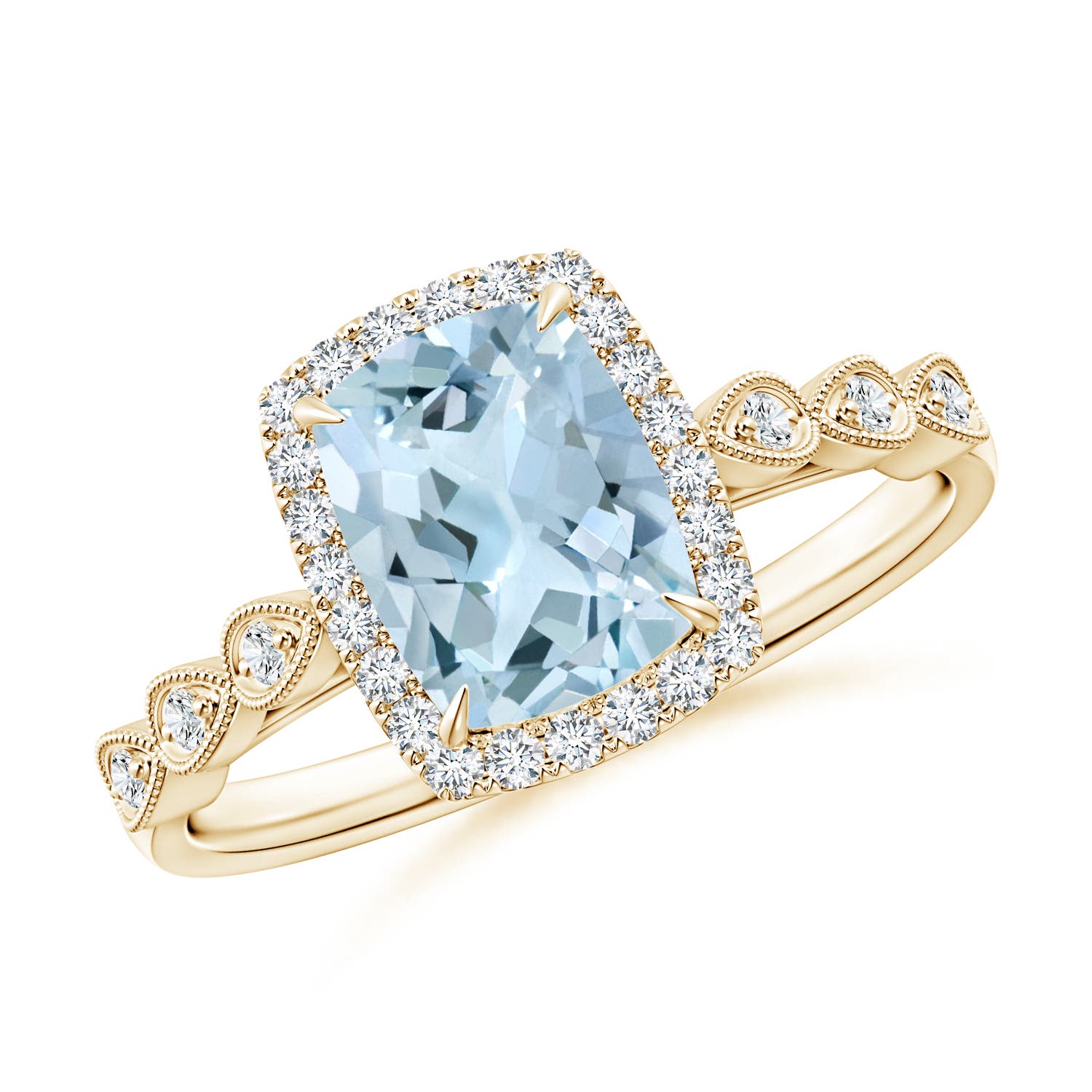 AA - Aquamarine / 1.37 CT / 14 KT Yellow Gold