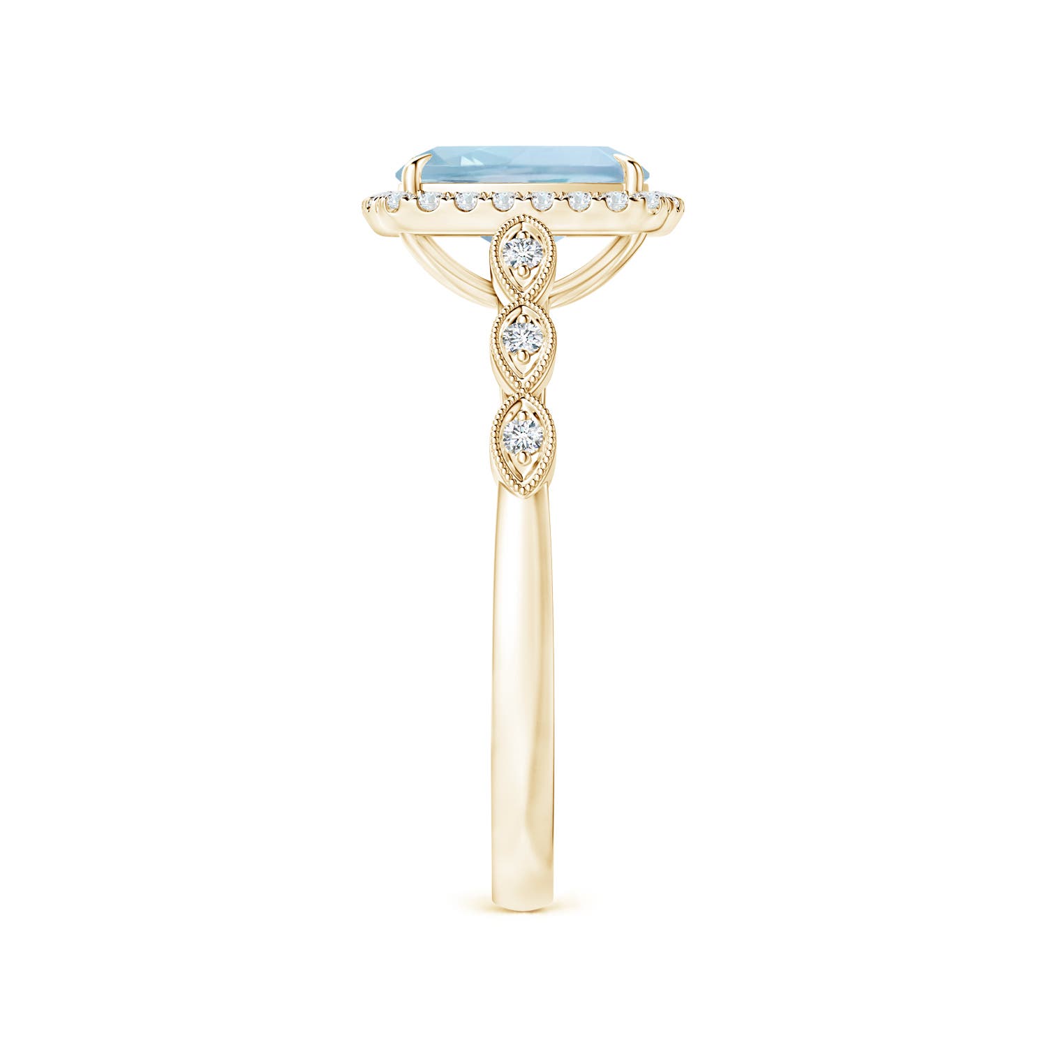 AA - Aquamarine / 1.37 CT / 14 KT Yellow Gold