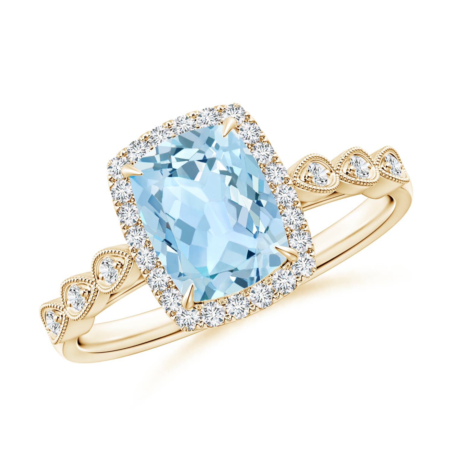 AAA - Aquamarine / 1.37 CT / 14 KT Yellow Gold