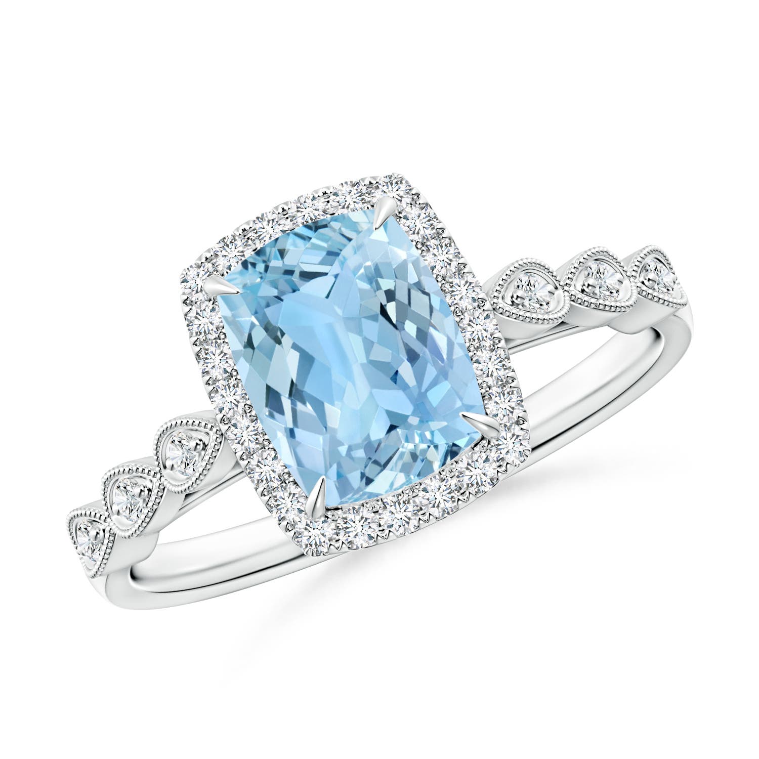 AAAA - Aquamarine / 1.37 CT / 14 KT White Gold