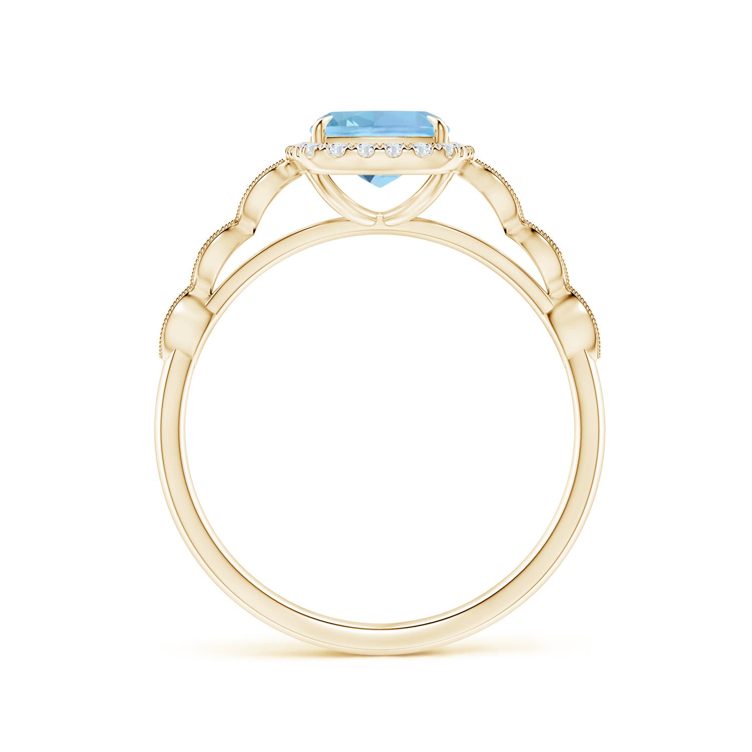 AAAA - Aquamarine / 1.37 CT / 14 KT Yellow Gold