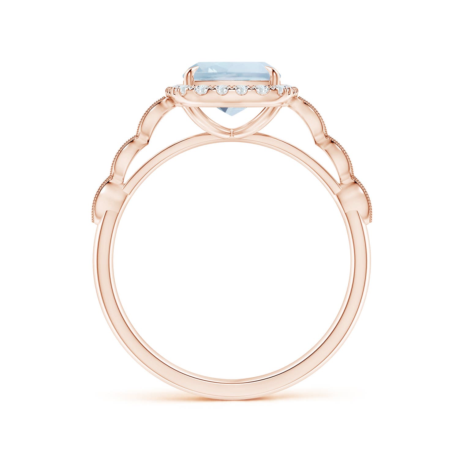 A - Aquamarine / 2.1 CT / 14 KT Rose Gold