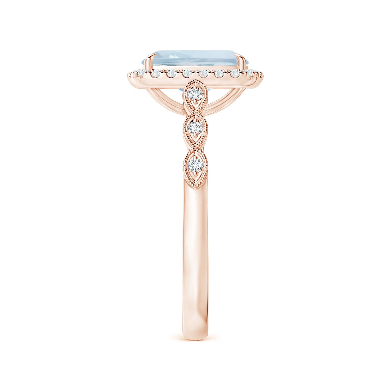 A - Aquamarine / 2.1 CT / 14 KT Rose Gold