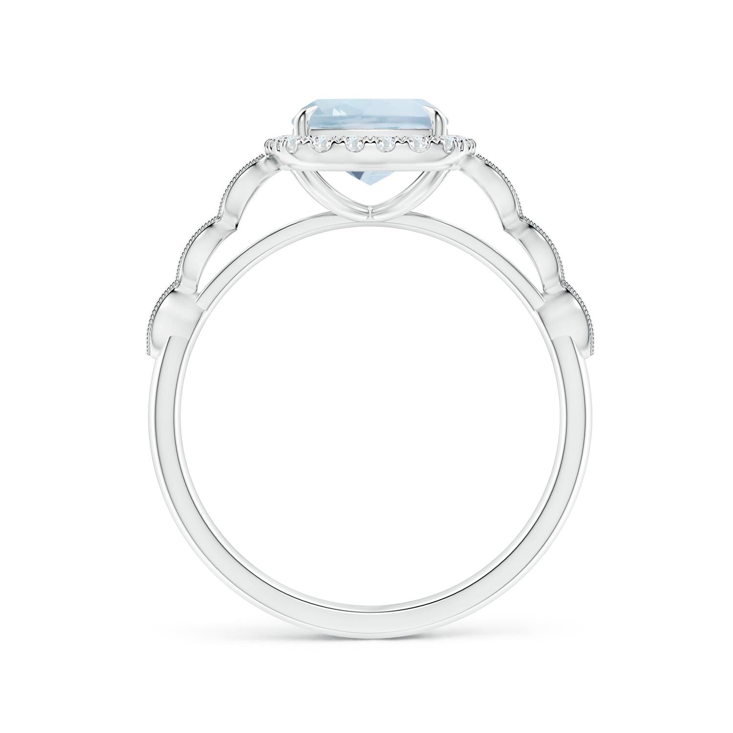 A - Aquamarine / 2.1 CT / 14 KT White Gold