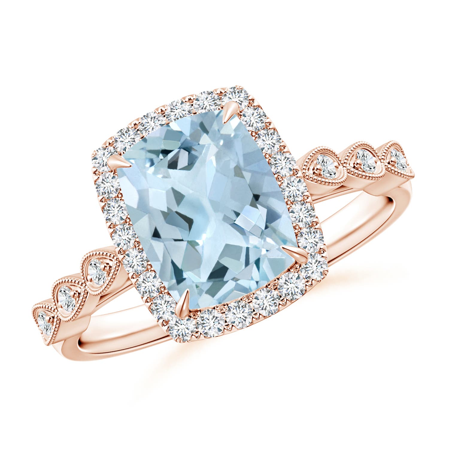 AA - Aquamarine / 2.1 CT / 14 KT Rose Gold