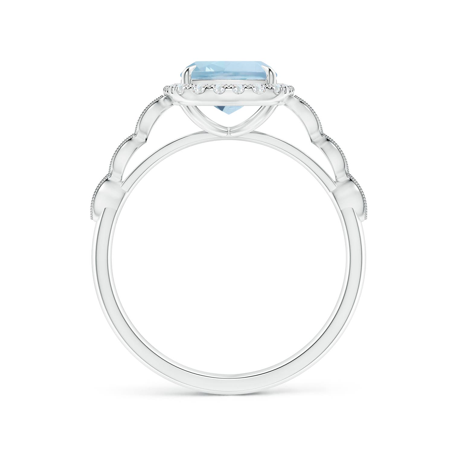 AA - Aquamarine / 2.1 CT / 14 KT White Gold