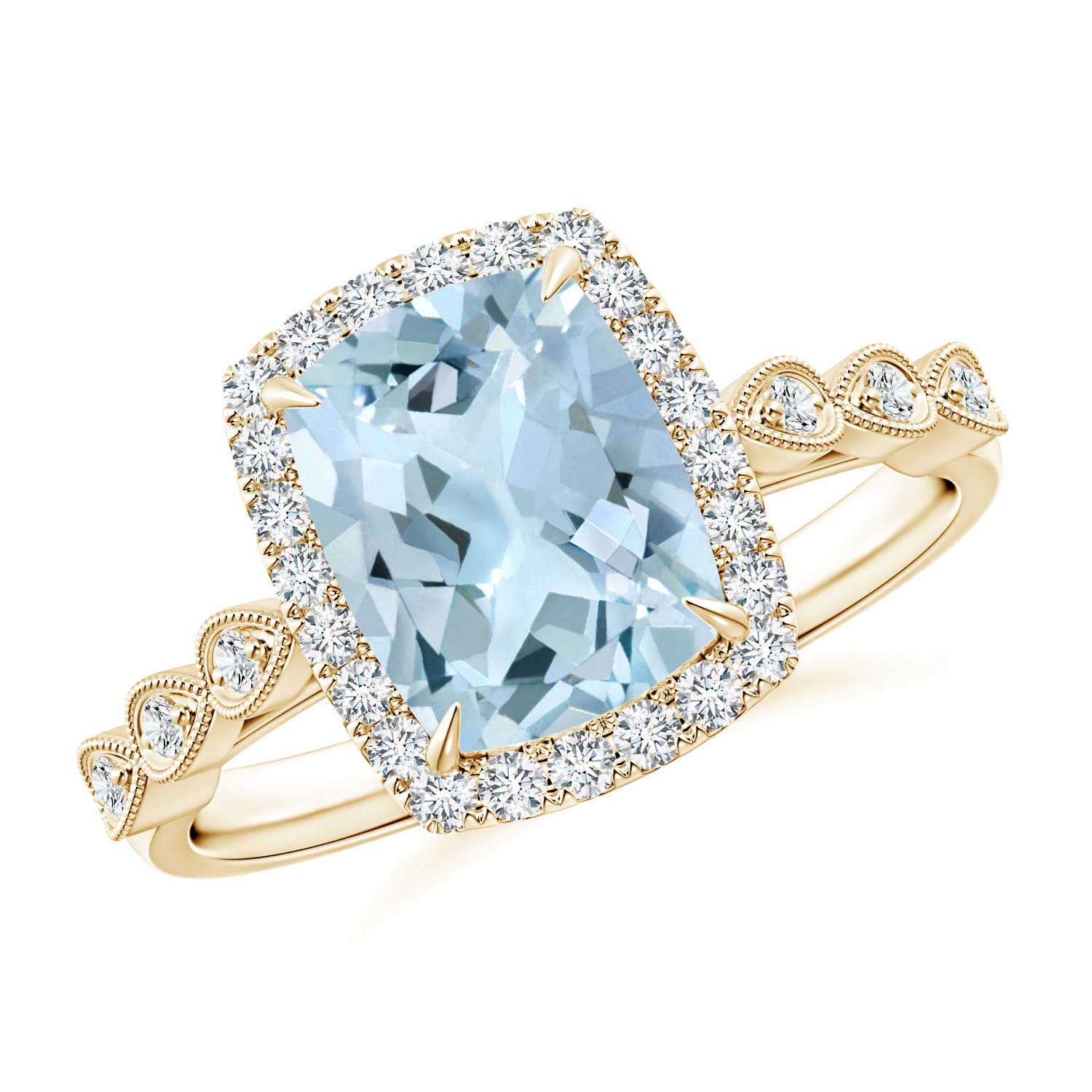 AA - Aquamarine / 2.1 CT / 14 KT Yellow Gold