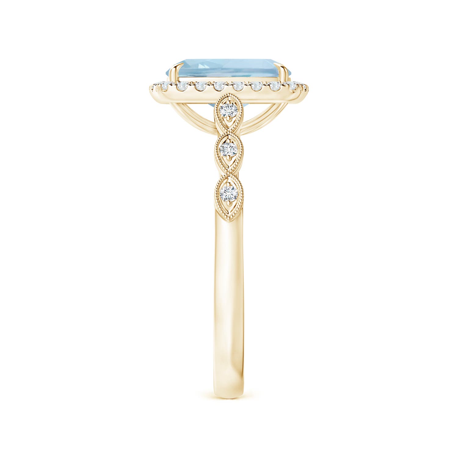 AA - Aquamarine / 2.1 CT / 14 KT Yellow Gold