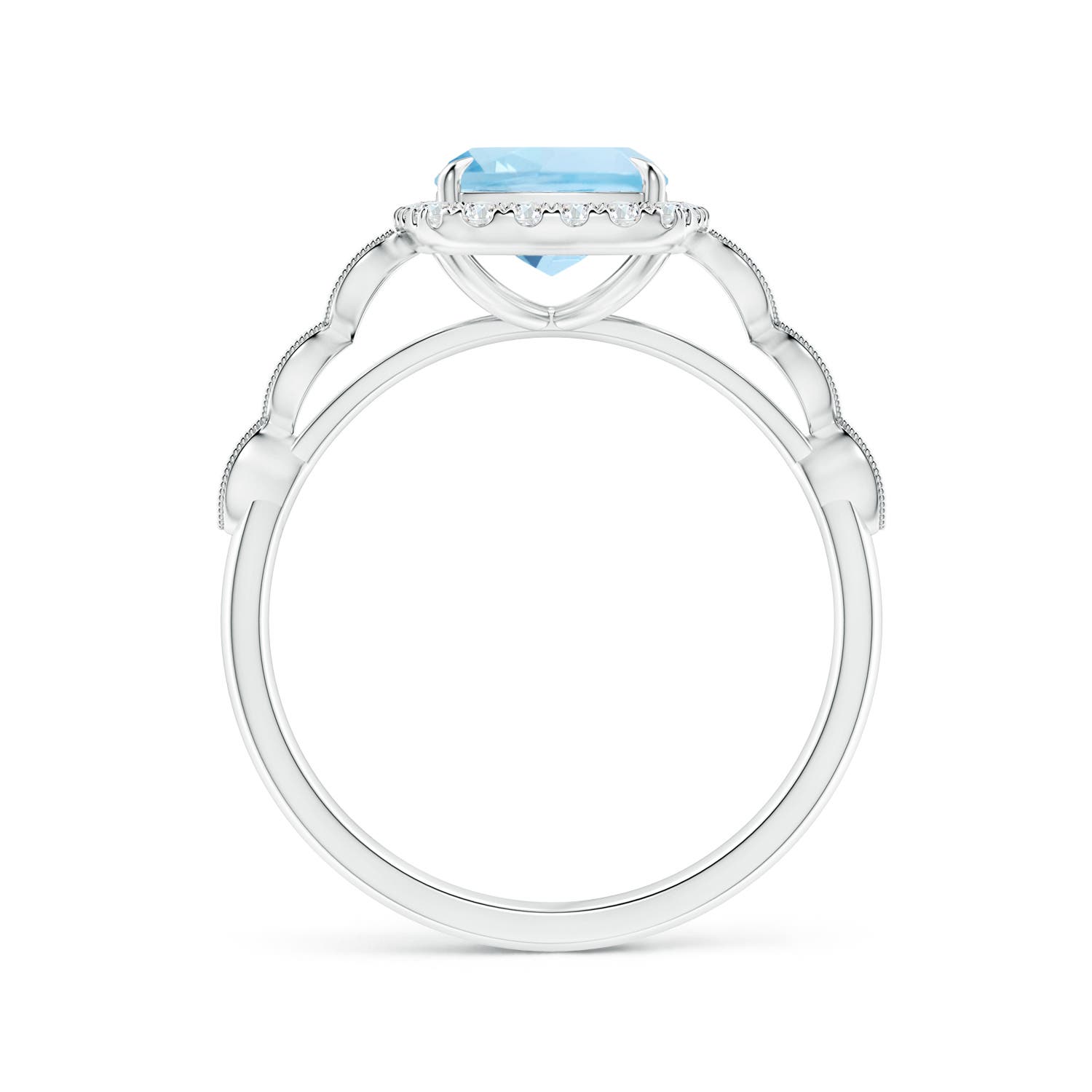 AAA - Aquamarine / 2.1 CT / 14 KT White Gold