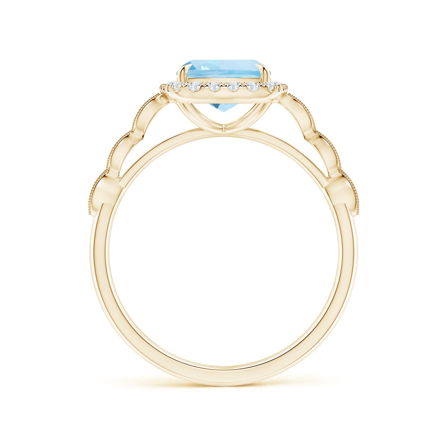 AAA - Aquamarine / 2.1 CT / 14 KT Yellow Gold