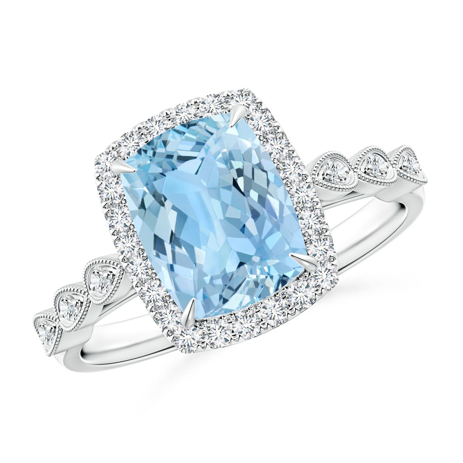 AAAA - Aquamarine / 2.1 CT / 14 KT White Gold