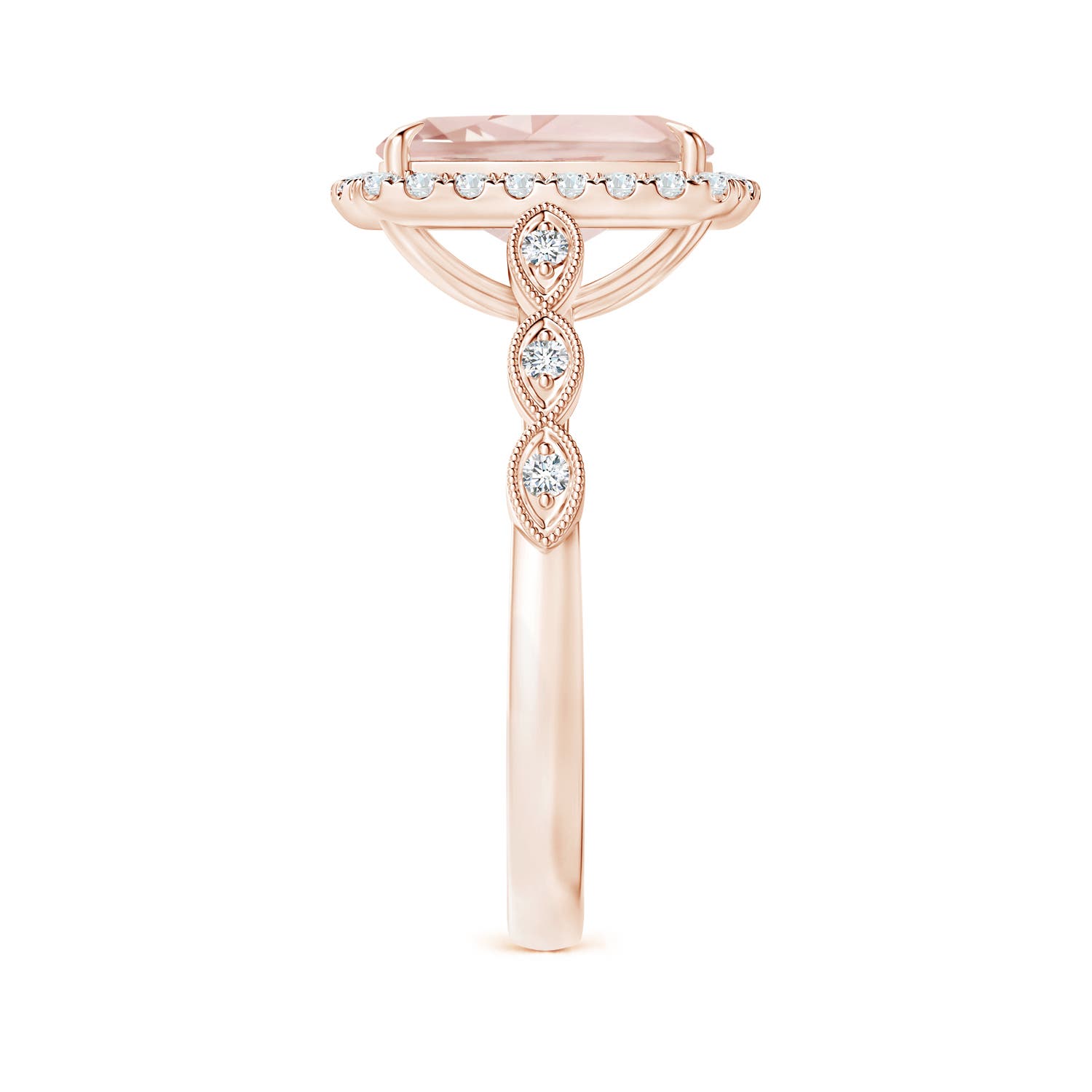 A - Morganite / 3.04 CT / 14 KT Rose Gold