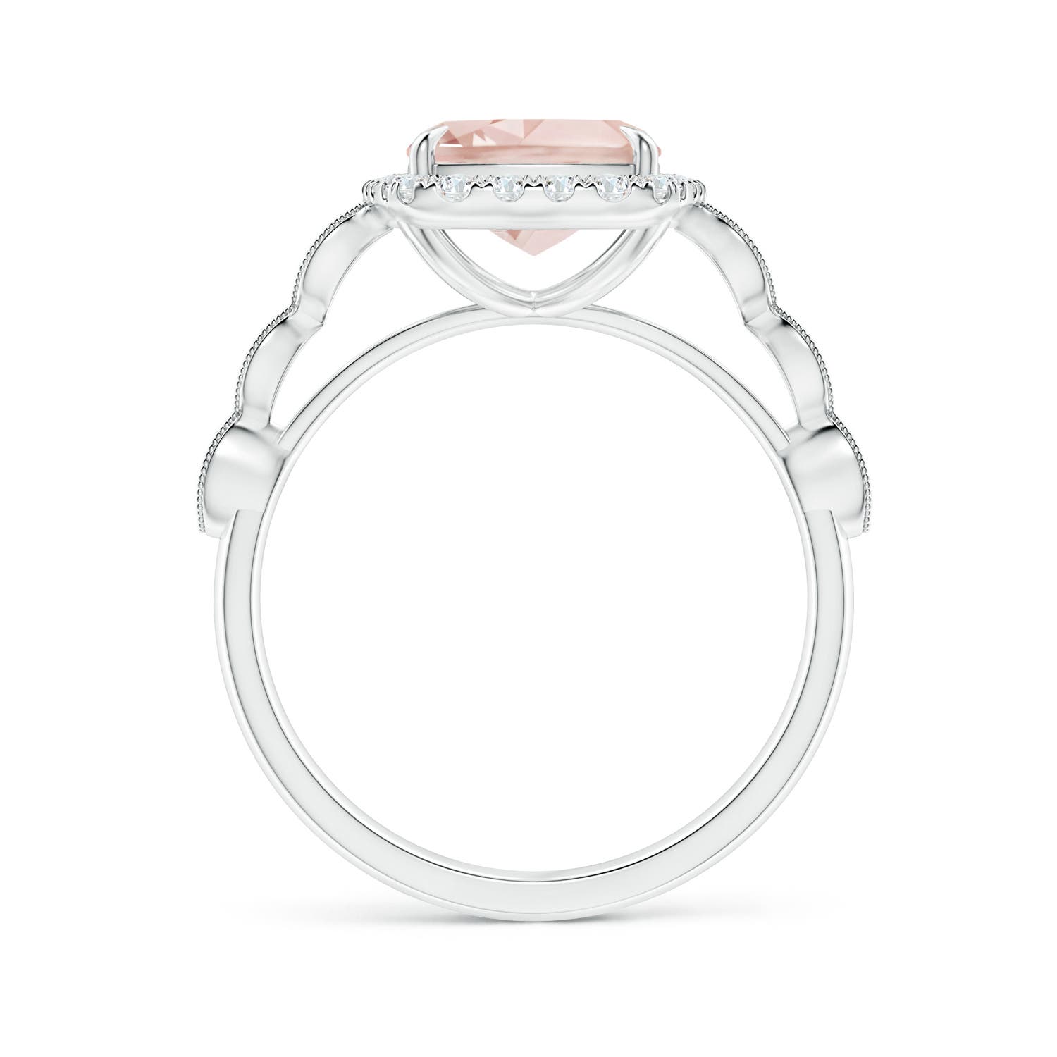 A - Morganite / 3.04 CT / 14 KT White Gold