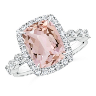 Cushion Rectangular AA Morganite