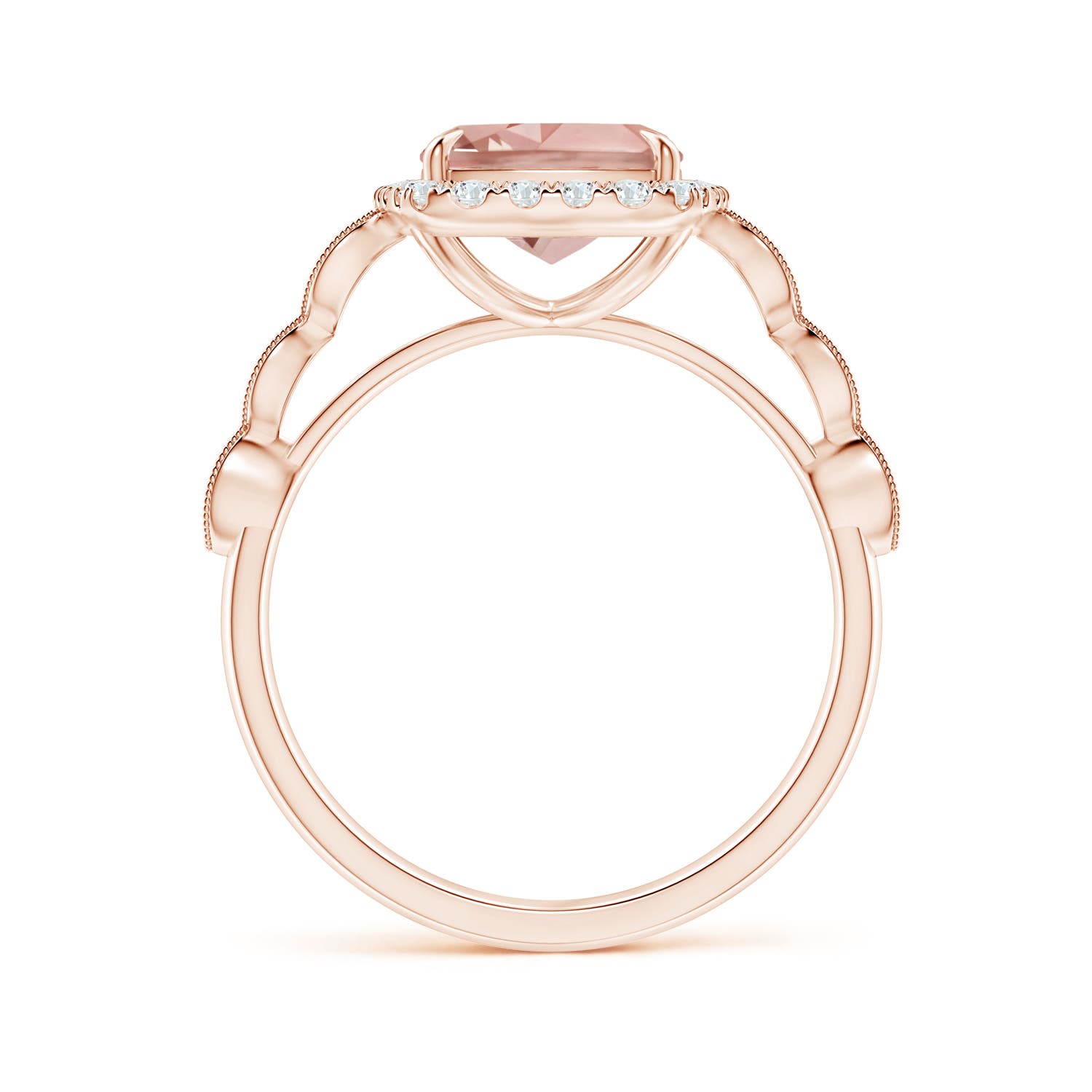 AAAA - Morganite / 3.04 CT / 14 KT Rose Gold